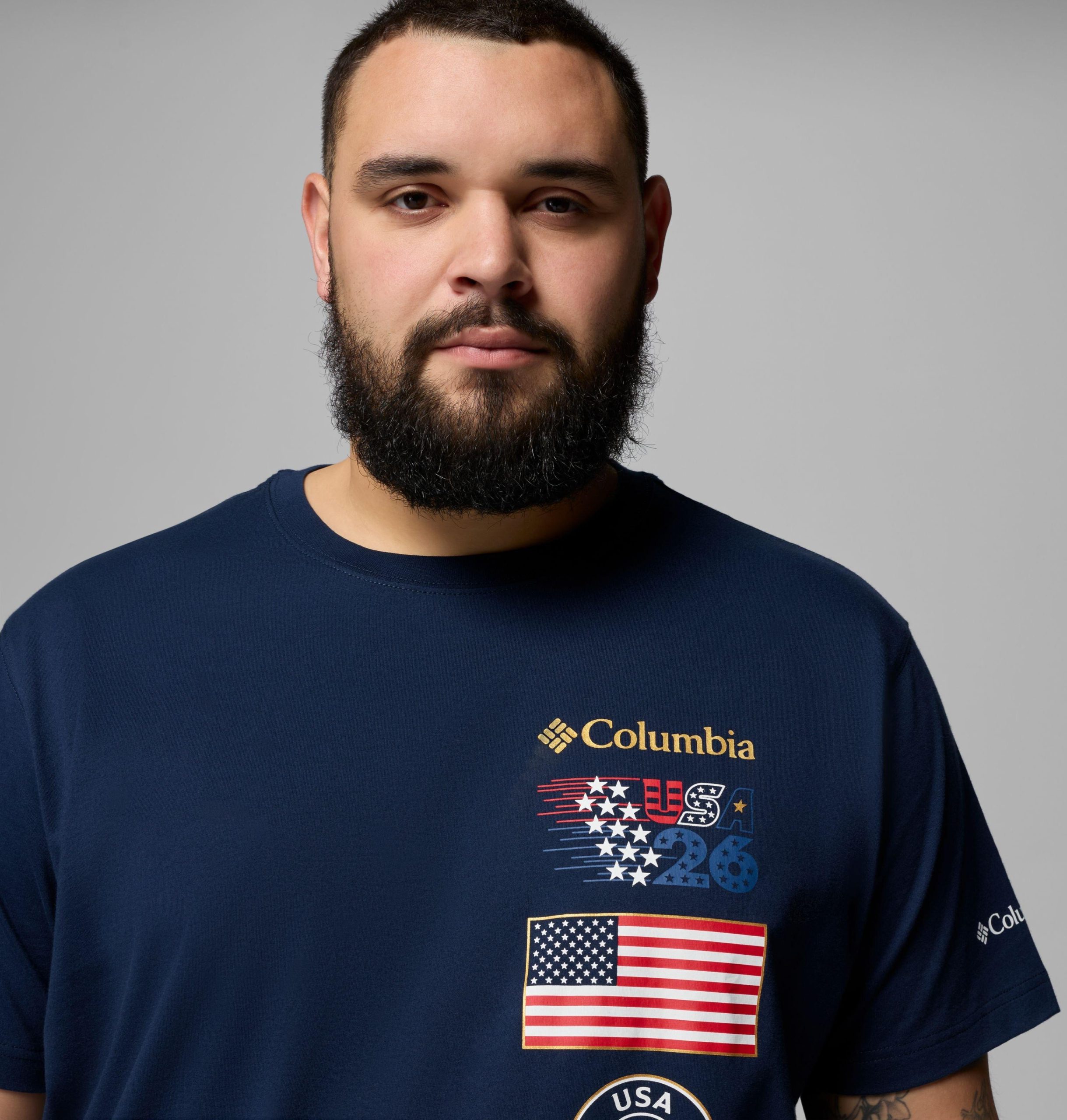 usa 2026 kortermet t-skjorte – stor