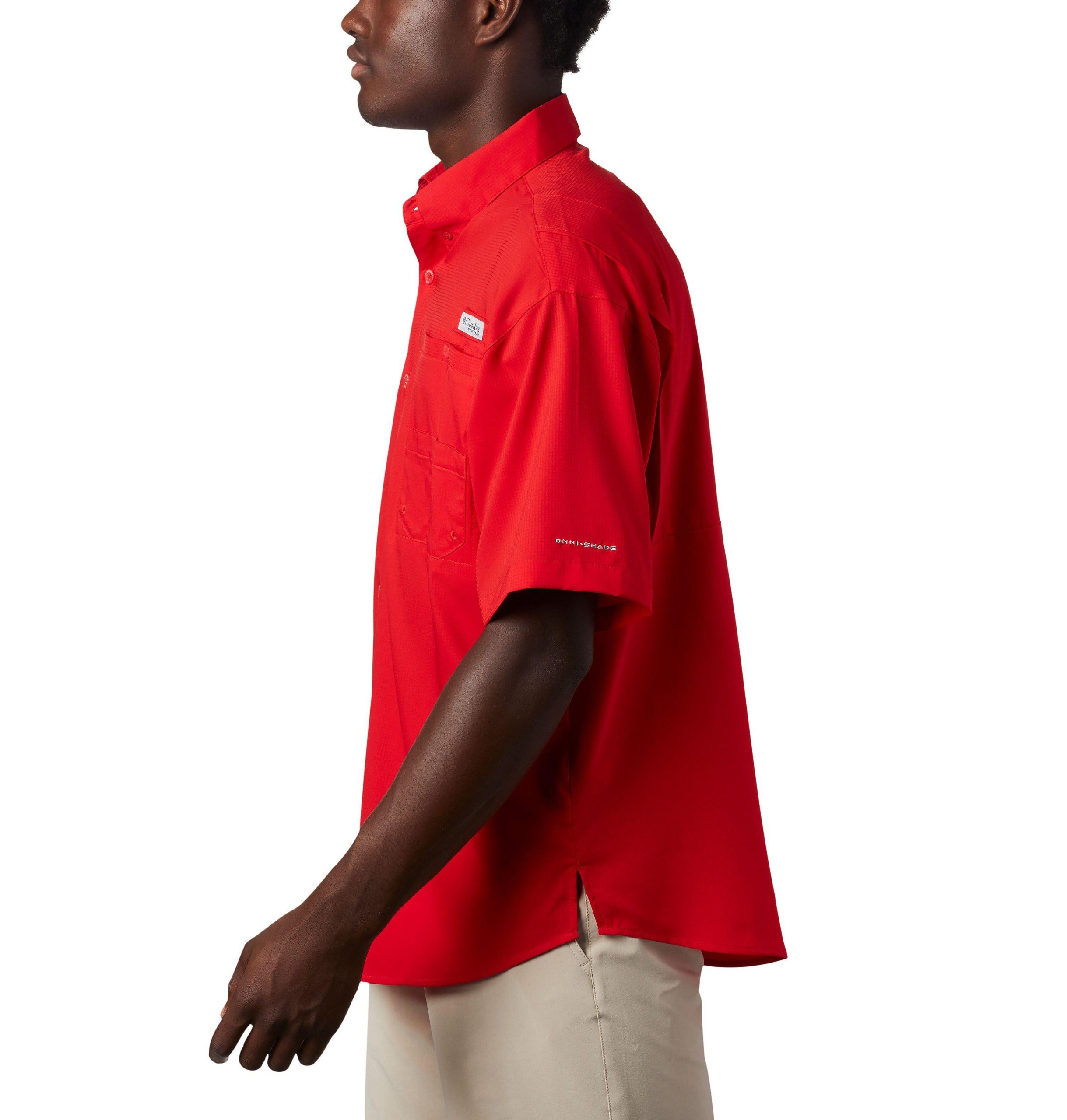 herre college pfg tamiami kortermet skjorte – tall – georgia