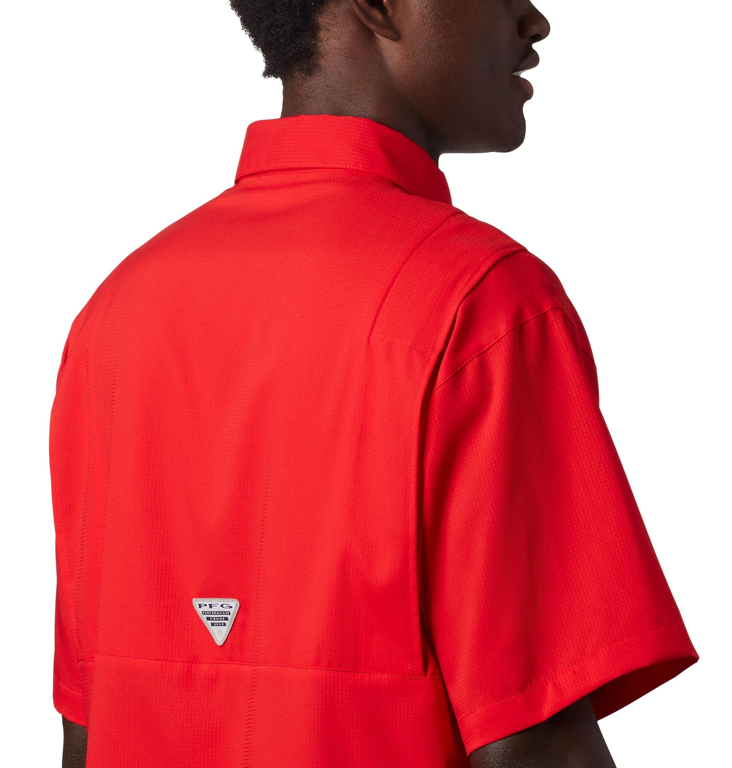 herre college pfg tamiami kortermet skjorte – tall – georgia