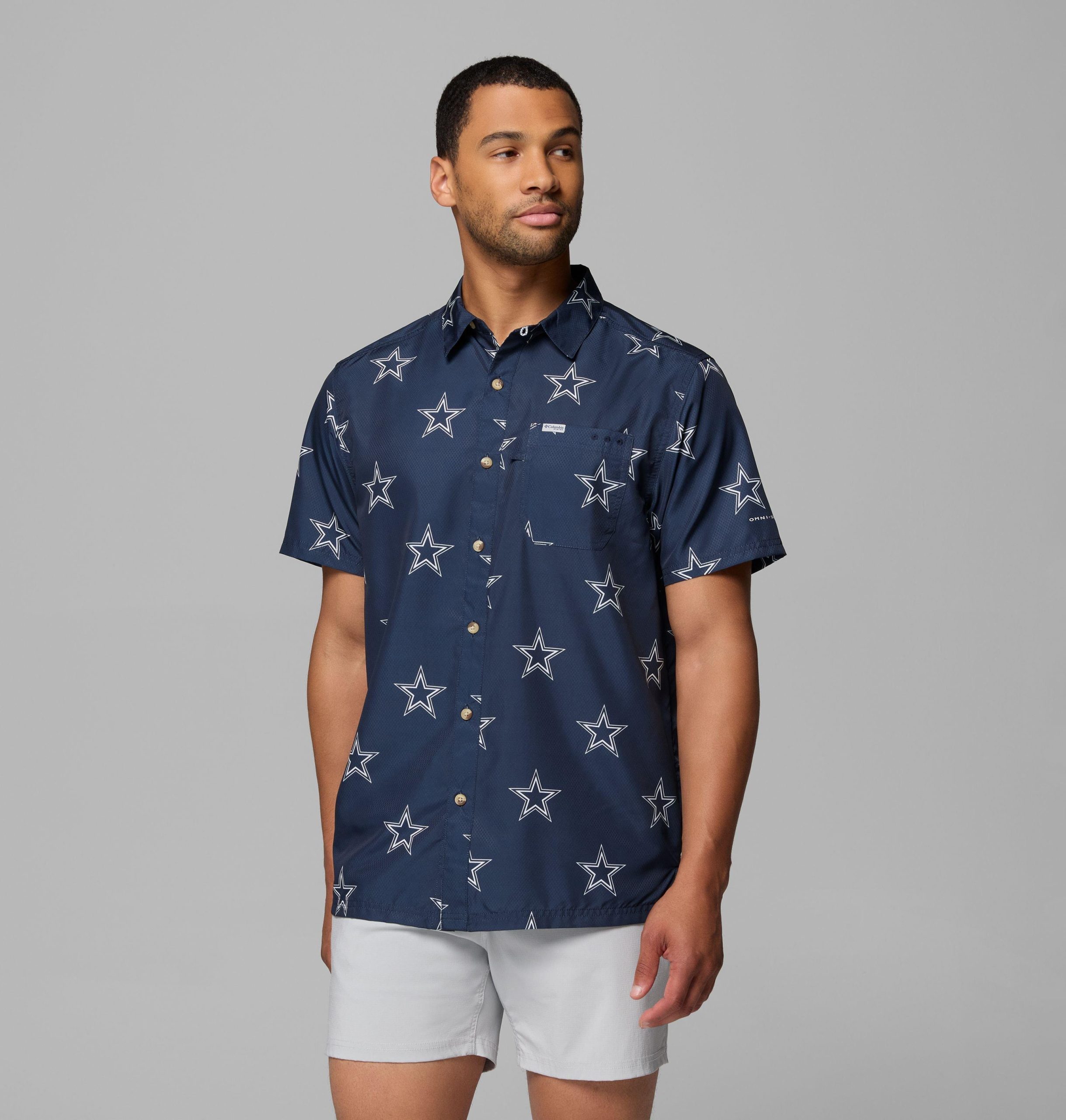 herre dallas cowboys pfg super slack tide-skjorte
