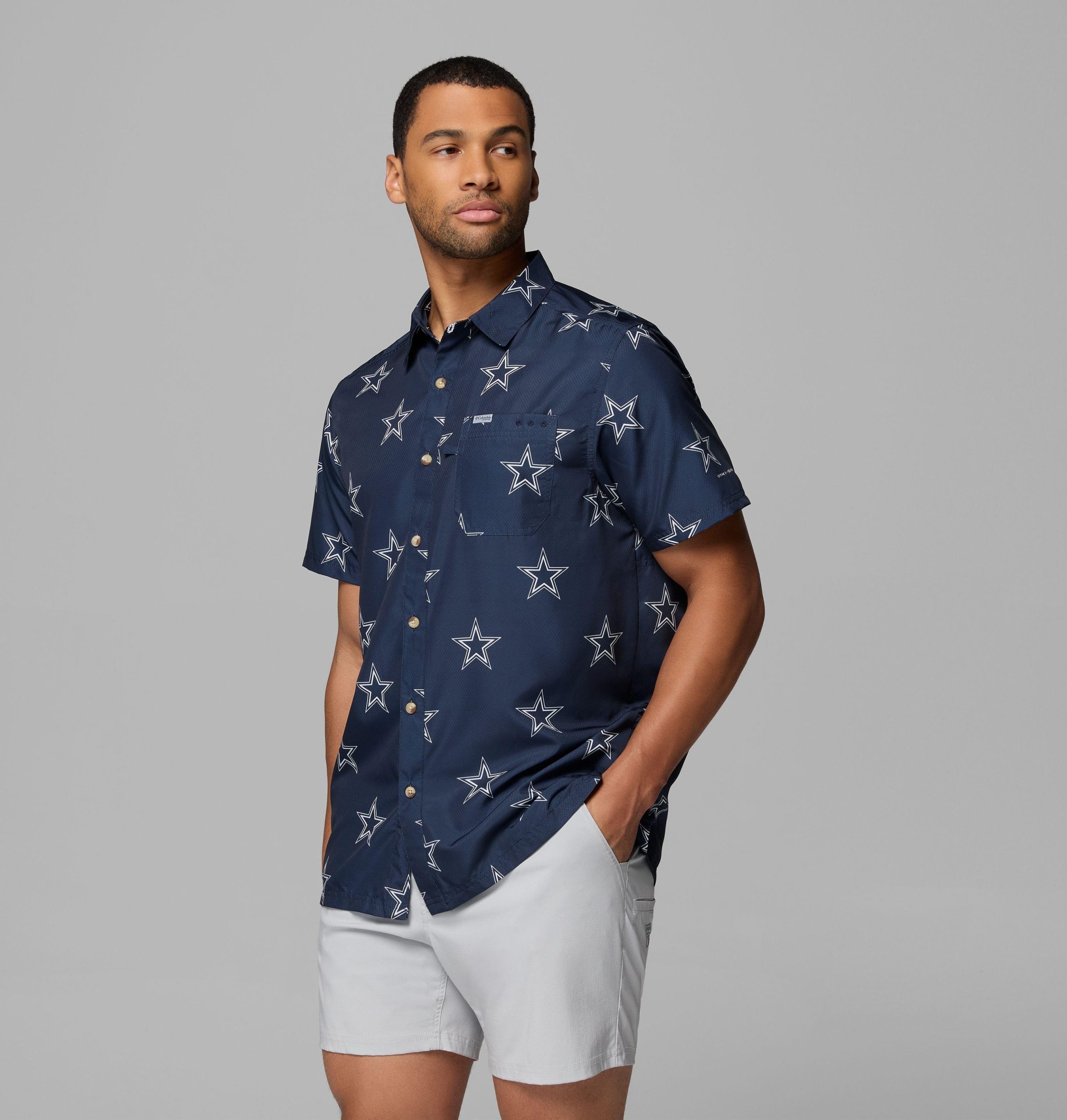 herre dallas cowboys pfg super slack tide-skjorte