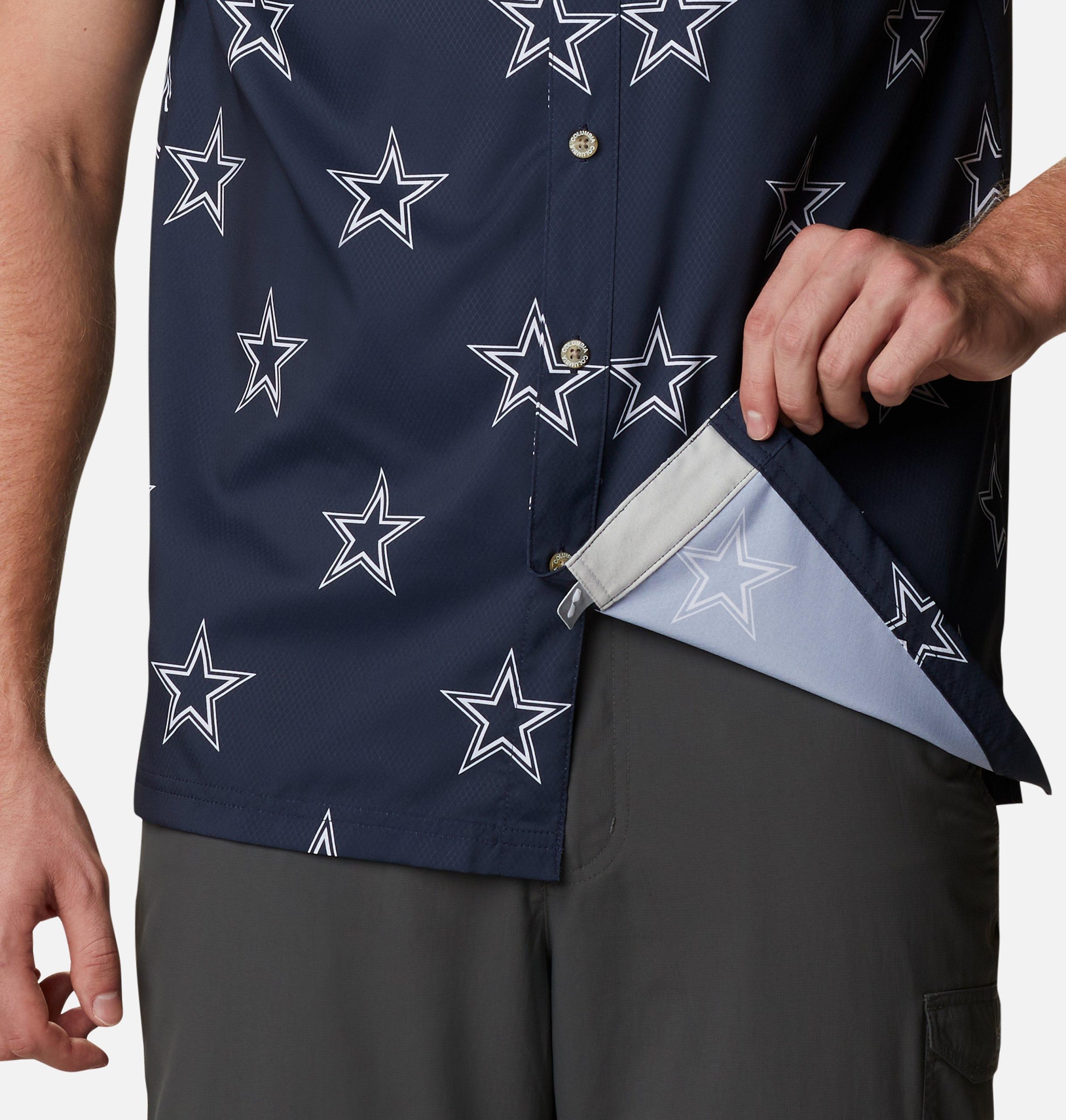 herre dallas cowboys pfg super slack tide-skjorte