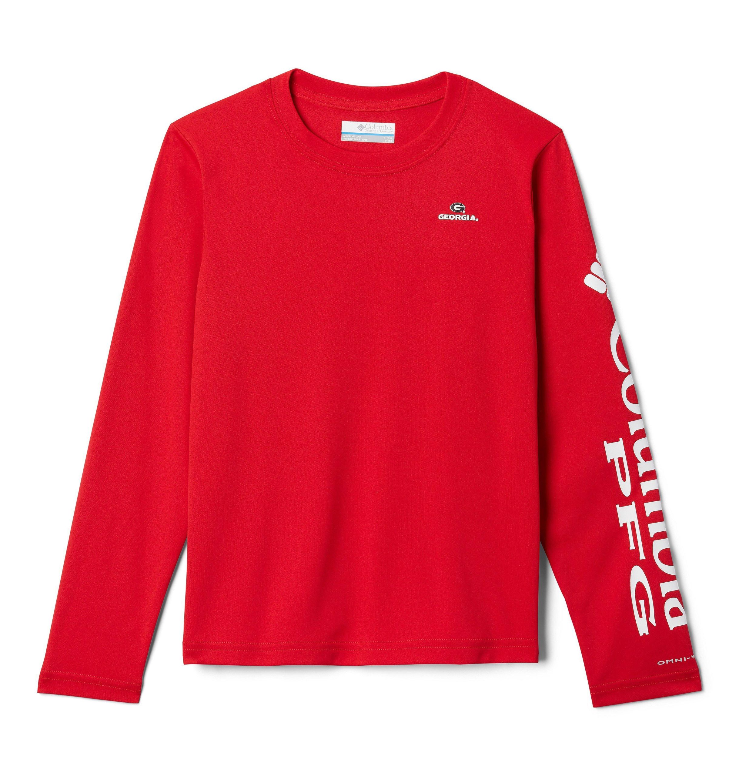 barnas langermede pfg terminal tackle-skjorte til collegebruk – georgia