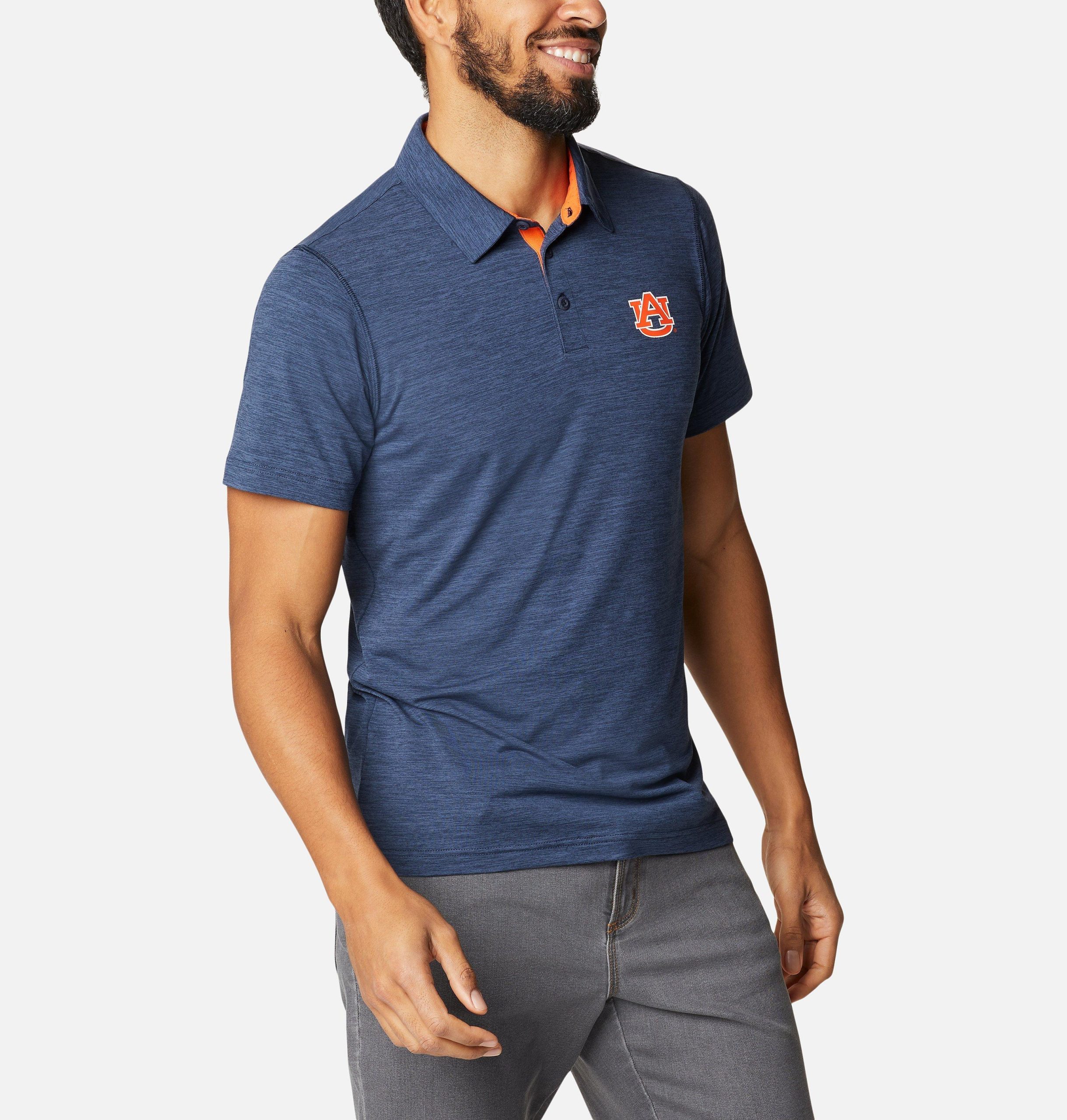 herre collegiate tech trail polo - auburn