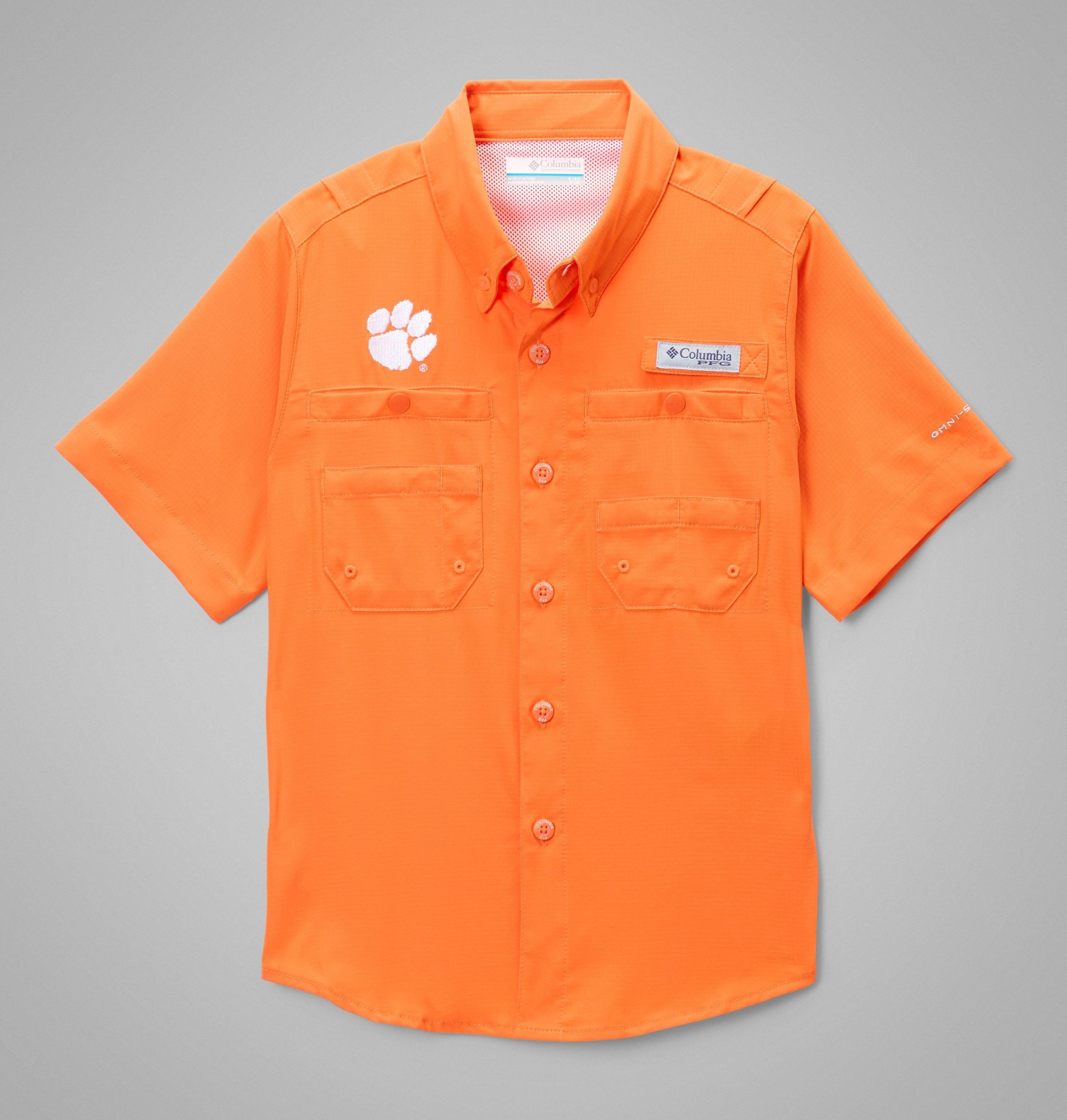 barne college-pfg tamiami kortermet skjorte – clemson