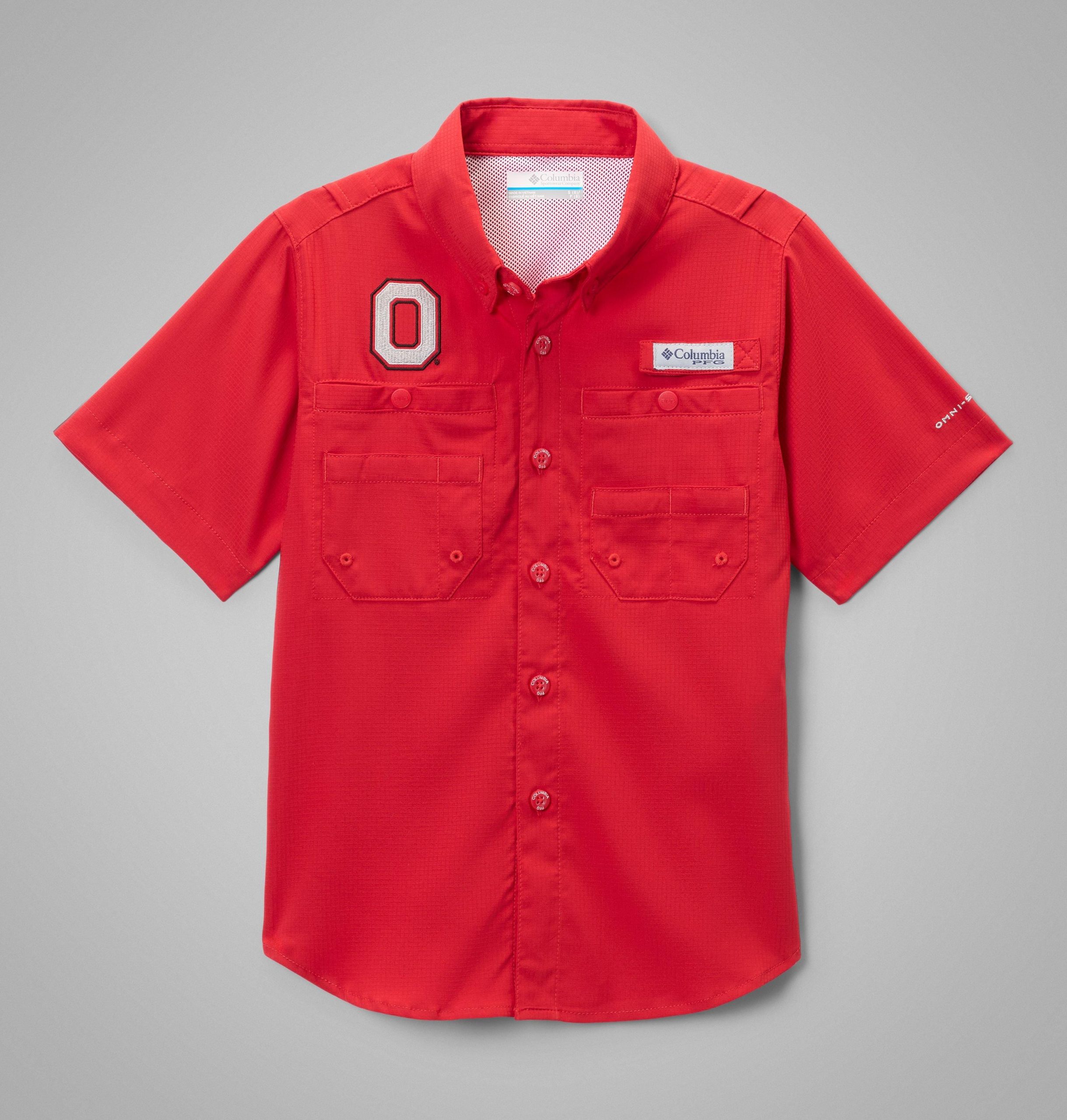 barne college-pfg tamiami kortermet skjorte – ohio state