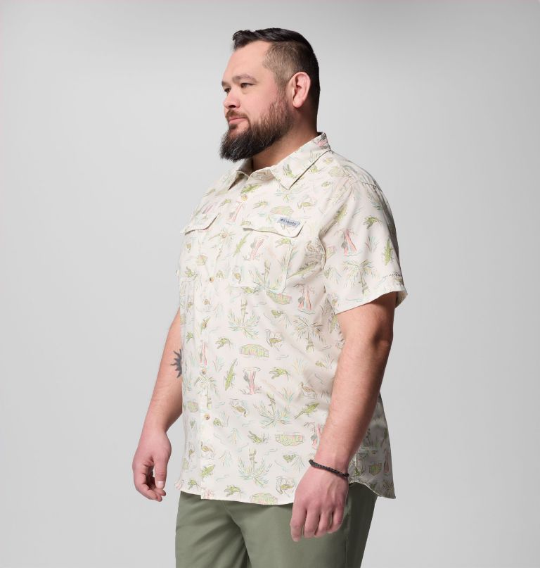 herre pfg uncharted printed kortermet skjorte – stor