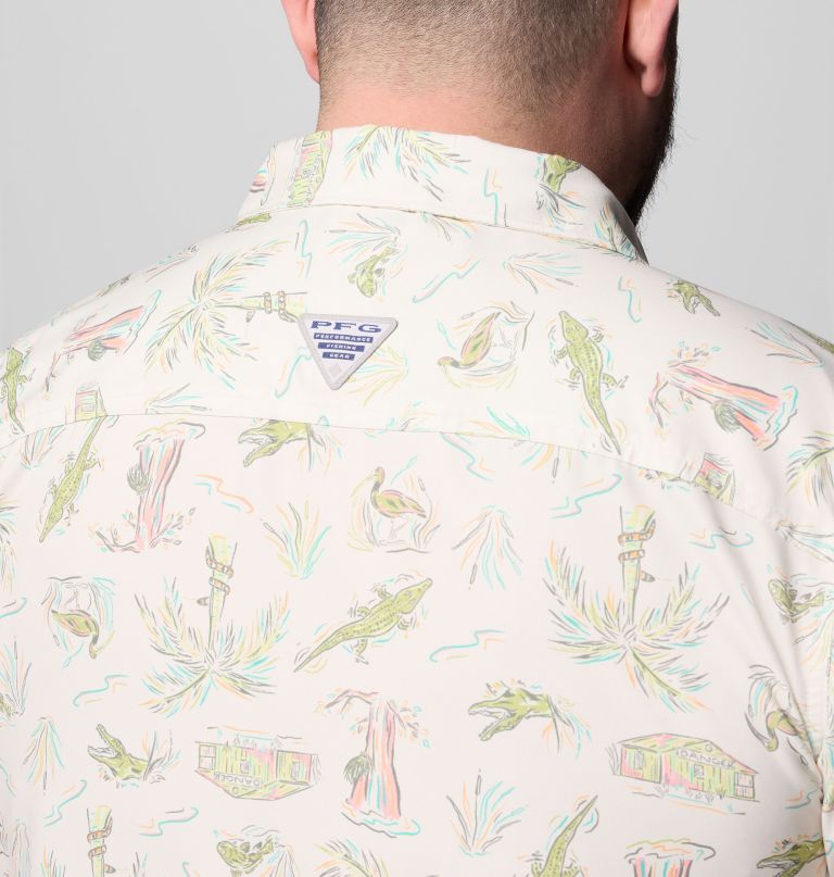 herre pfg uncharted printed kortermet skjorte – stor