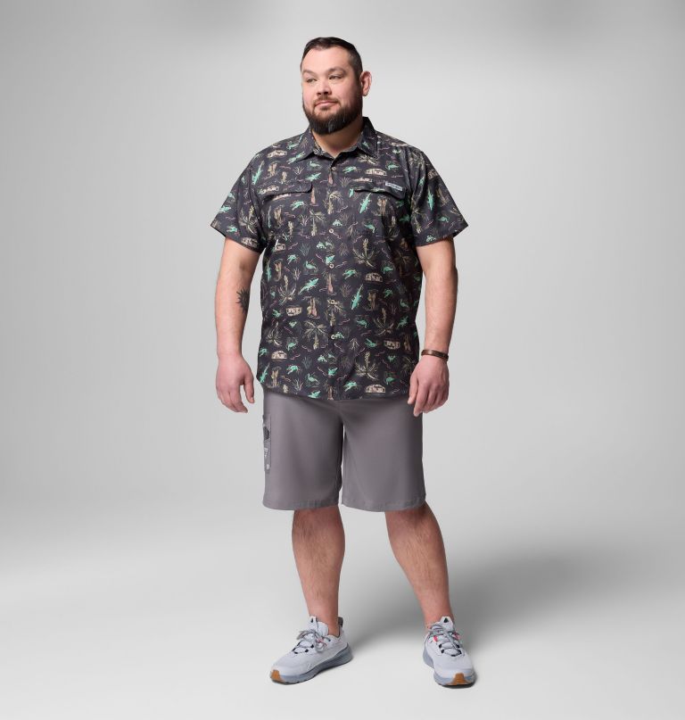 herre pfg uncharted printed kortermet skjorte – stor