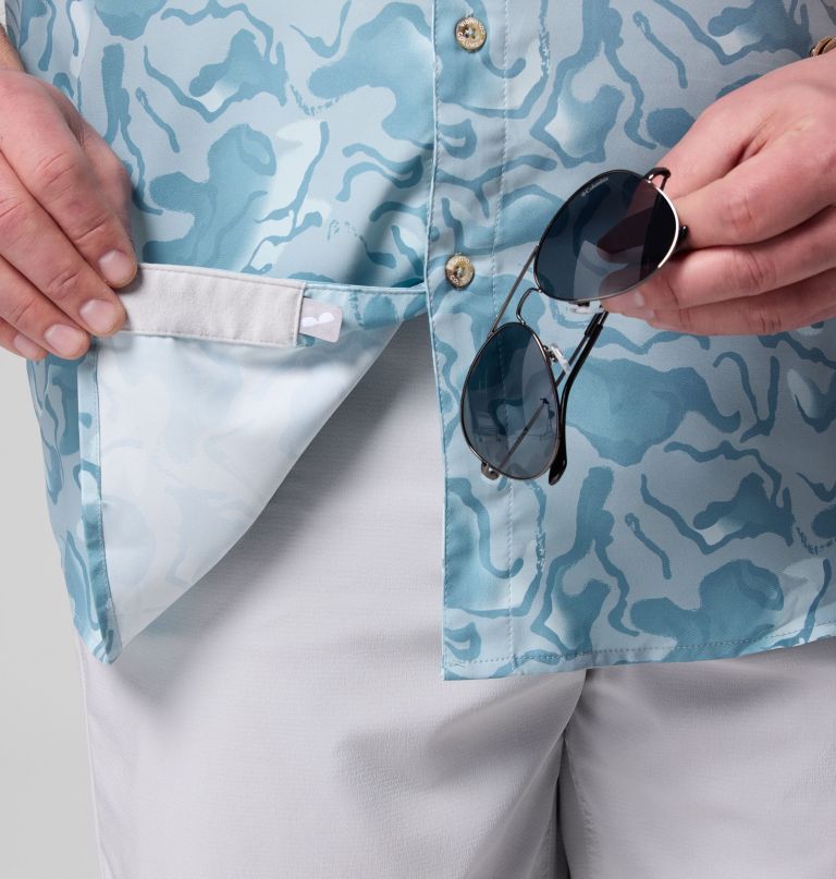 herre pfg uncharted printed kortermet skjorte – stor
