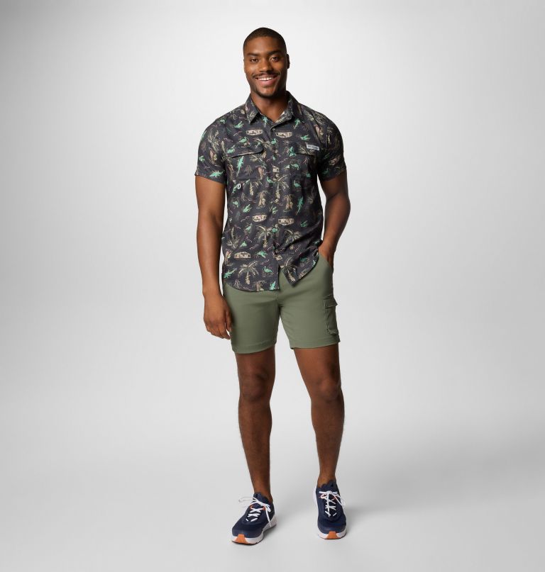 herre pfg uncharted printed kortermet skjorte – tall