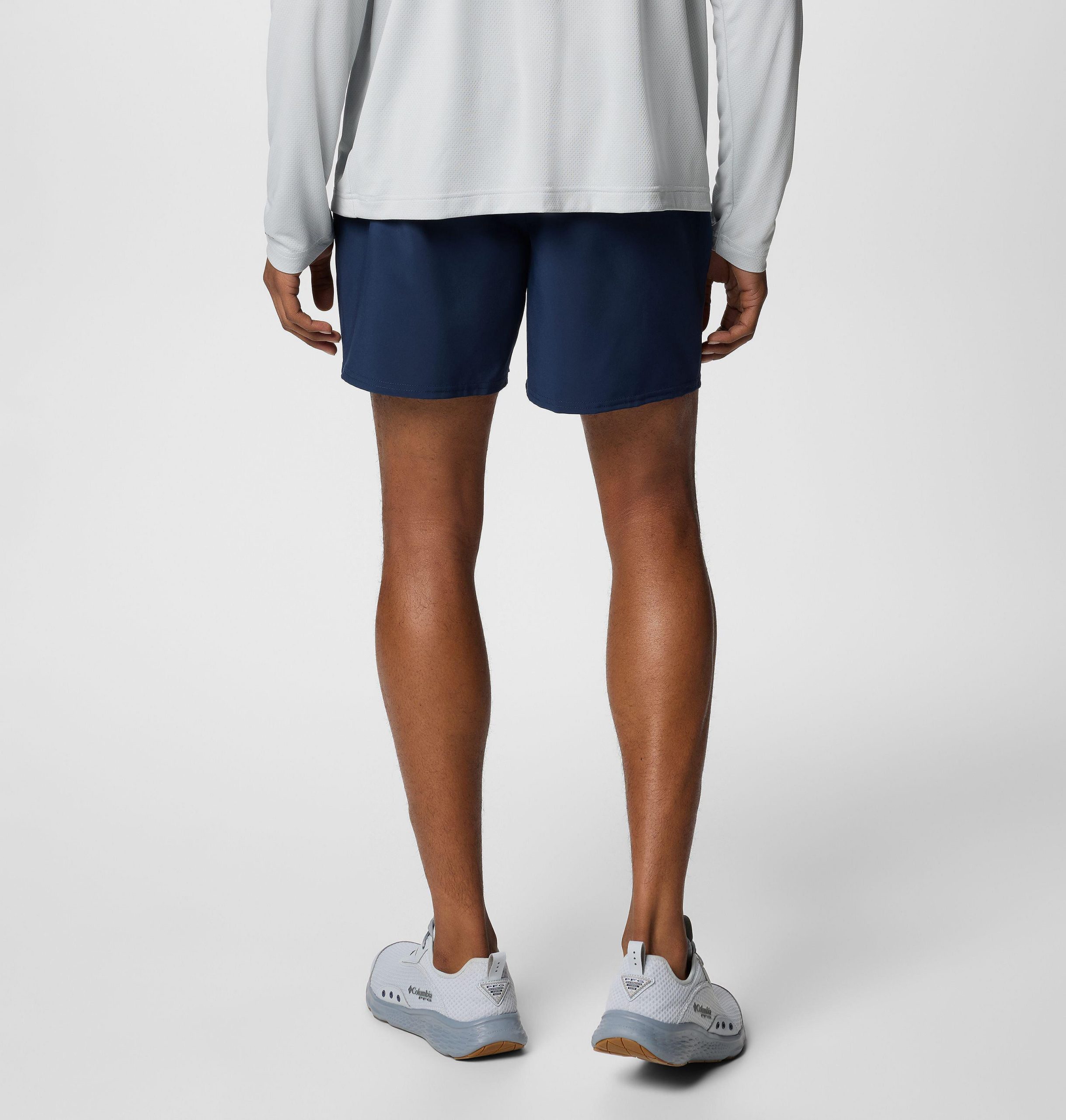 herre collegiate pfg terminal roamer stretch shorts - auburn