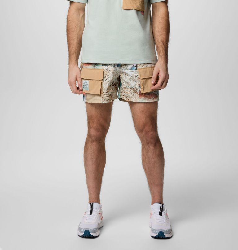cove beach printed shorts