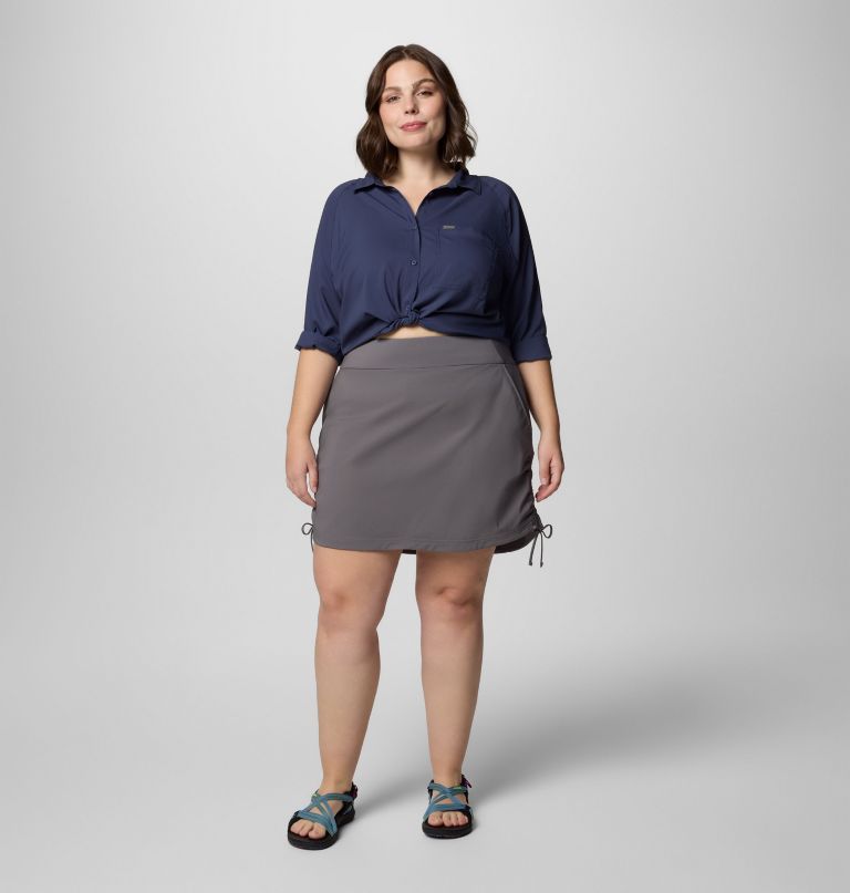 dame all seasons ruched skort – plus size