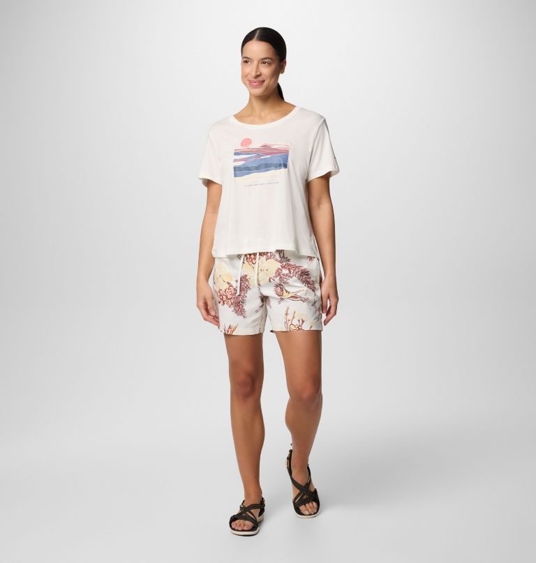 sandy river-shorts med trykk iii til dame