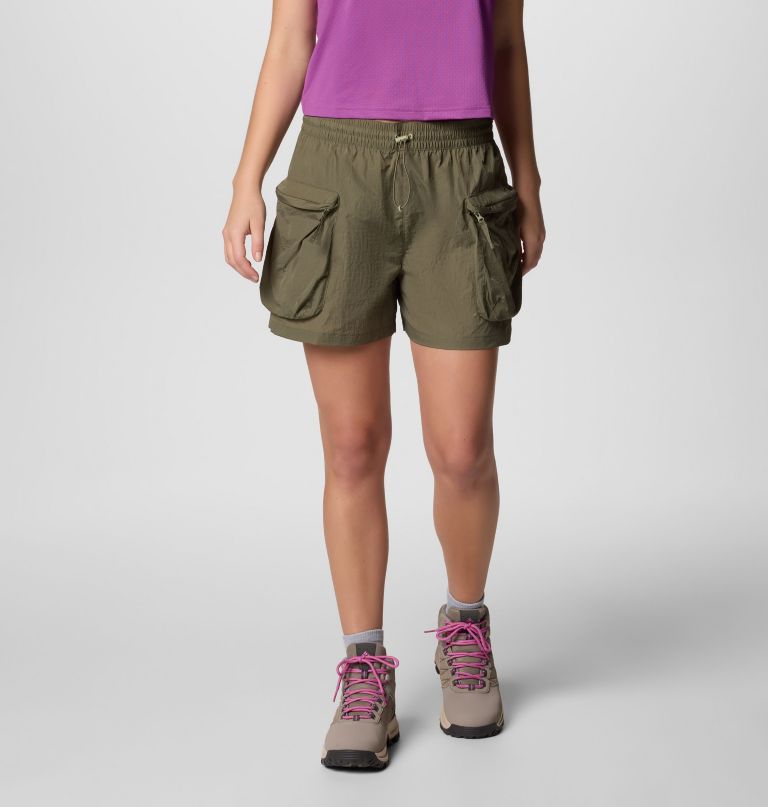 elevated view cargo shorts for kvinner