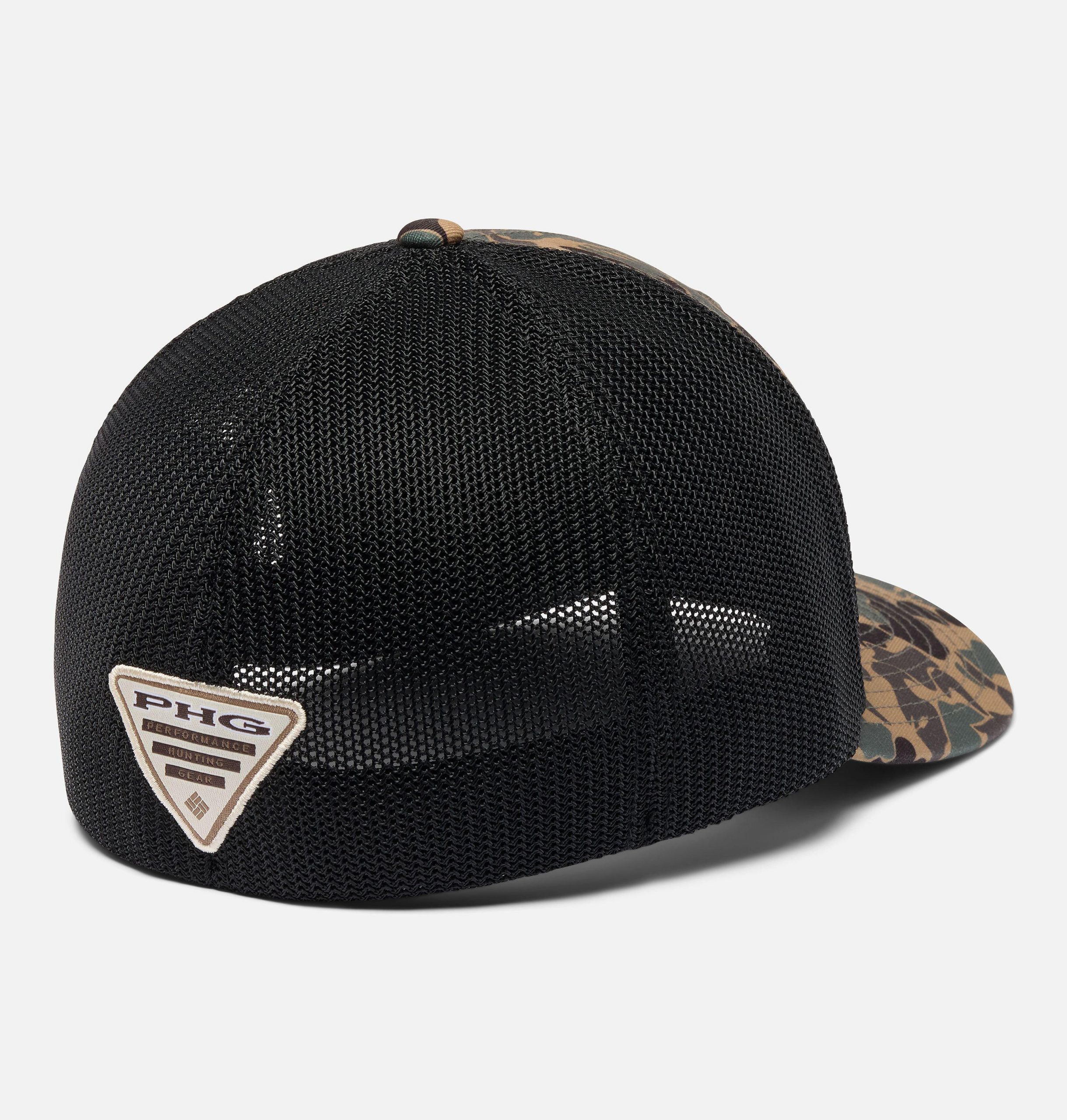 collegiate phg camo mesh ball cap – lsu