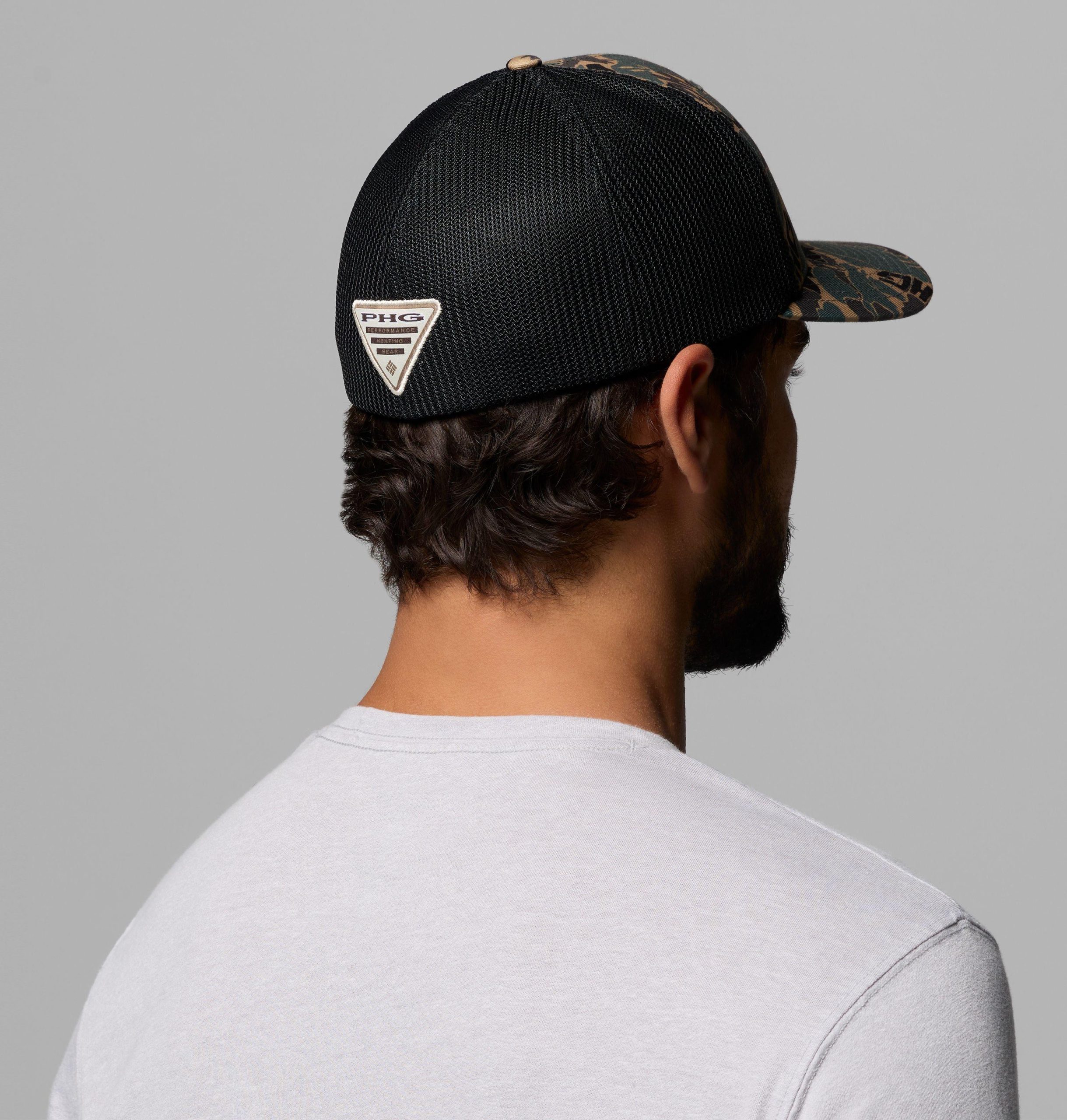 collegiate phg camo mesh ball cap – michigan