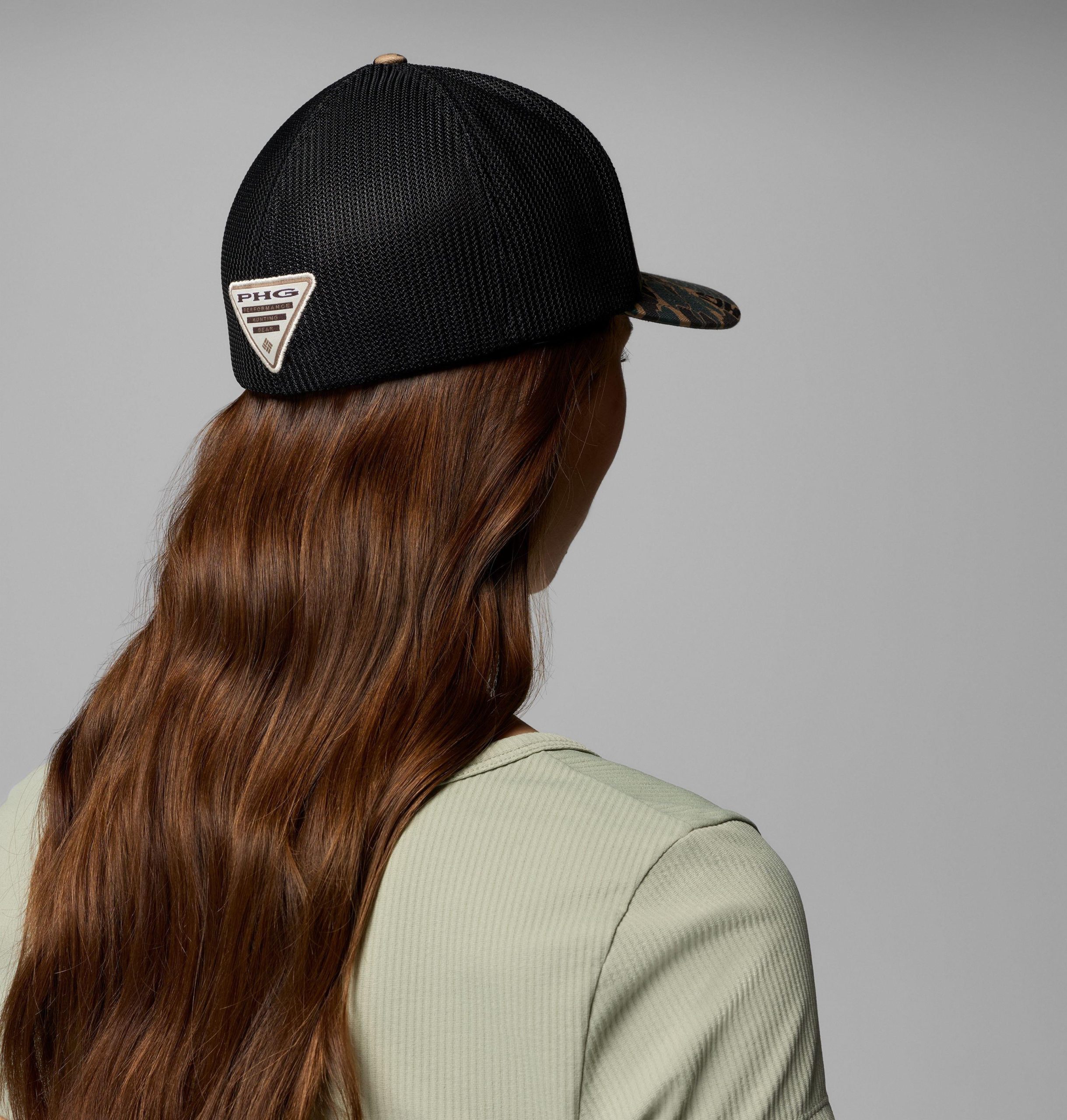 collegiate phg camo mesh ball cap – michigan