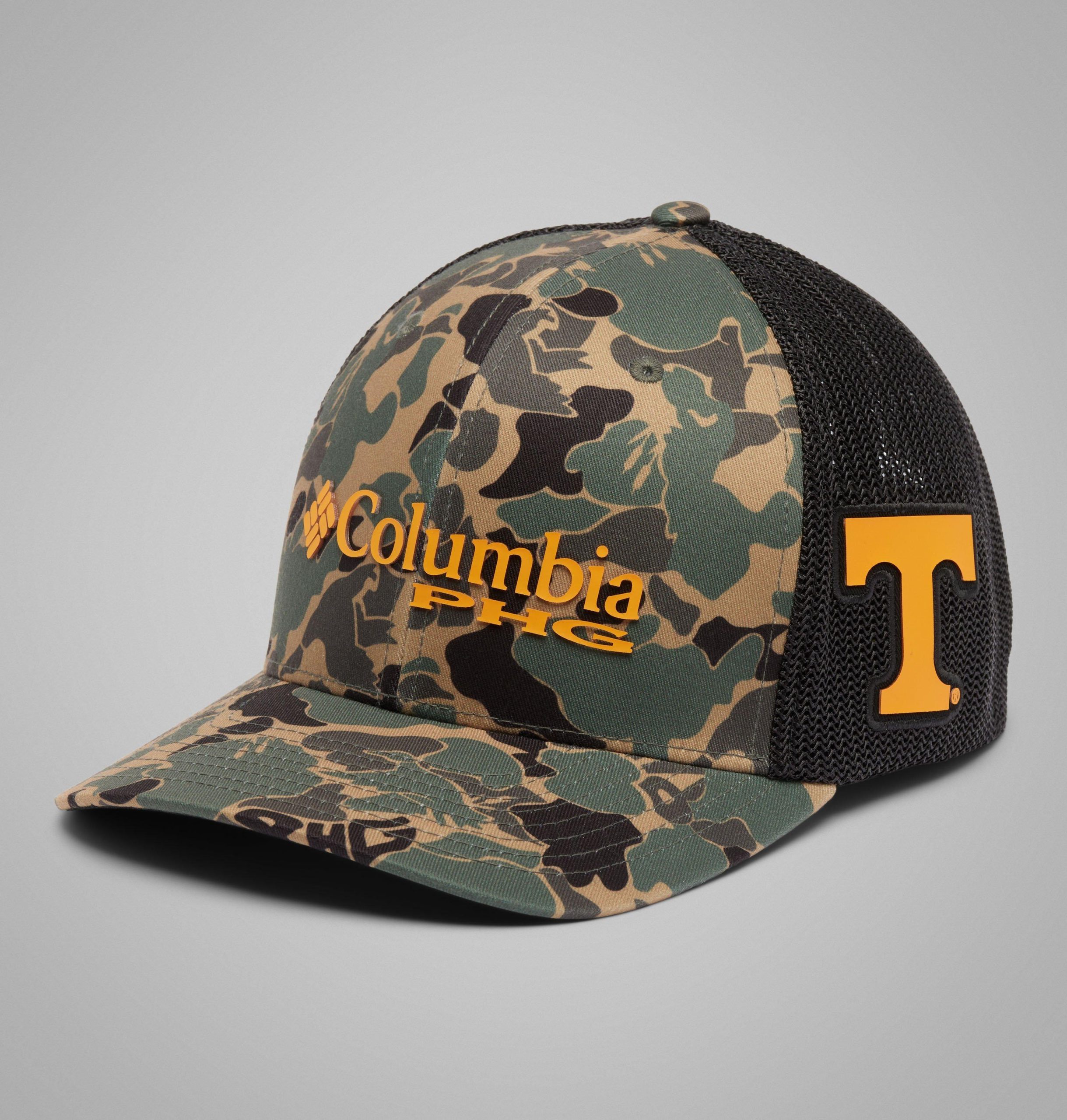 collegiate phg camo mesh ball cap