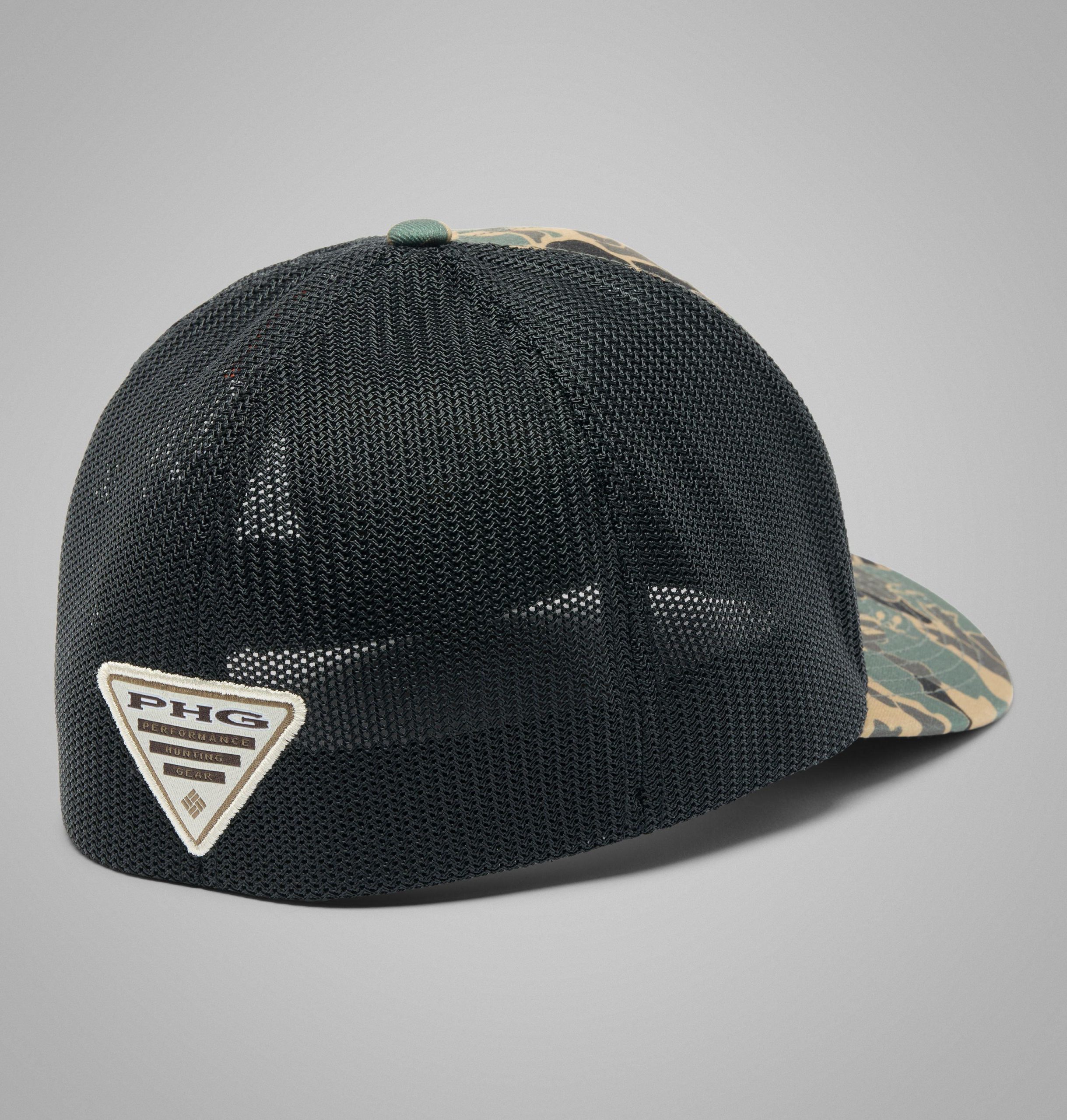 collegiate phg camo mesh ball cap – vest-virginia