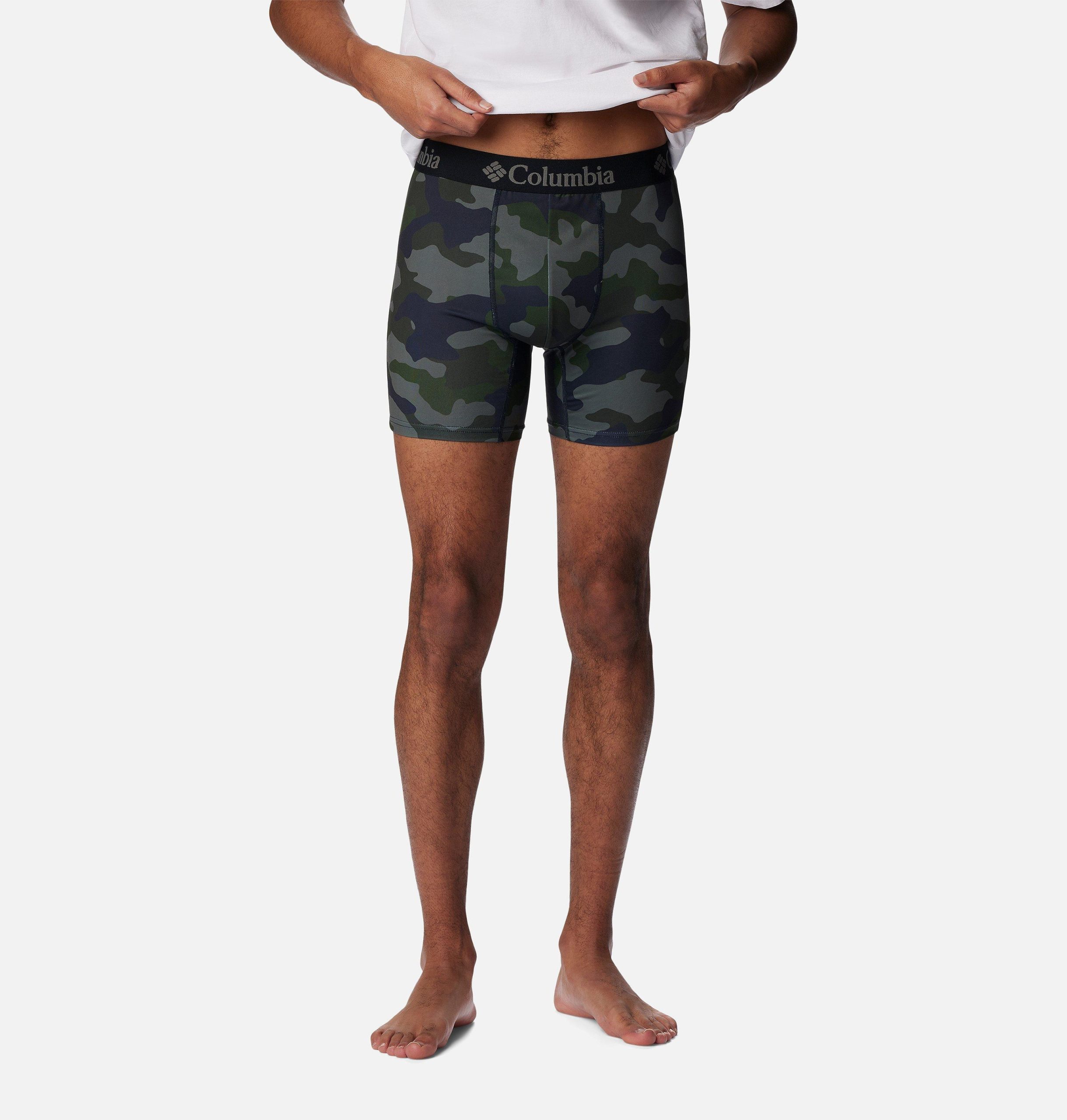 herreboksershorts med trykk og 360-graders stretch – 3-pakning