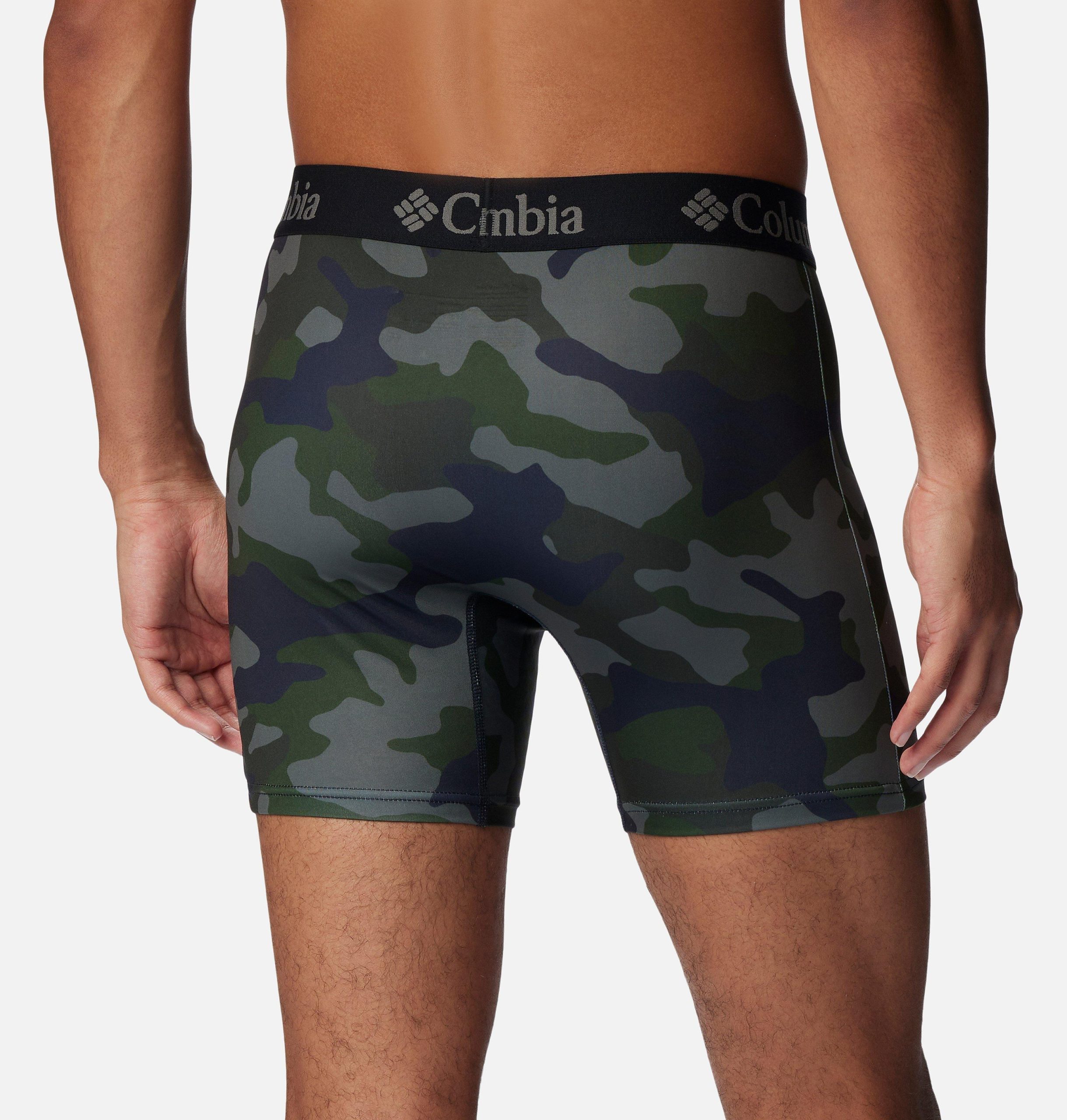 herreboksershorts med trykk og 360-graders stretch – 3-pakning