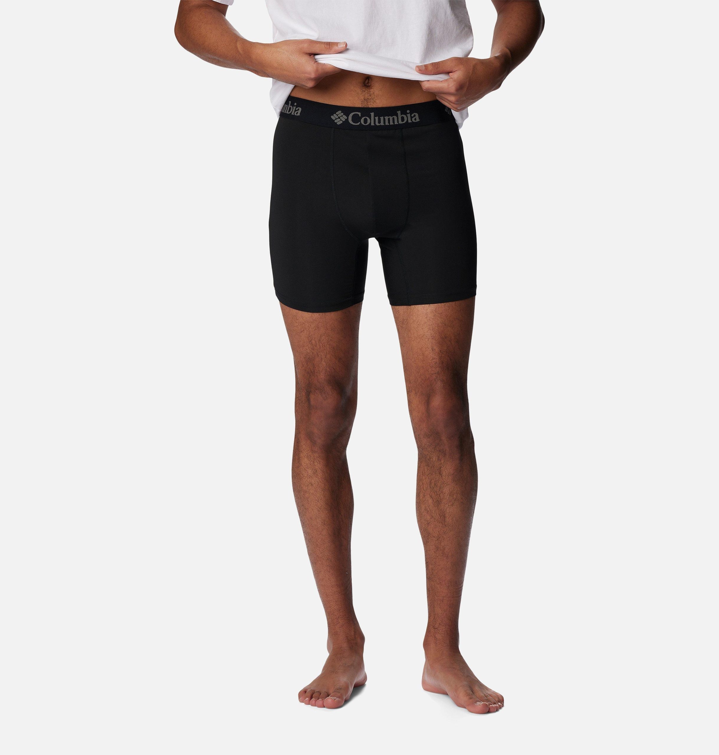 herreboksershorts med trykk og 360-graders stretch – 3-pakning
