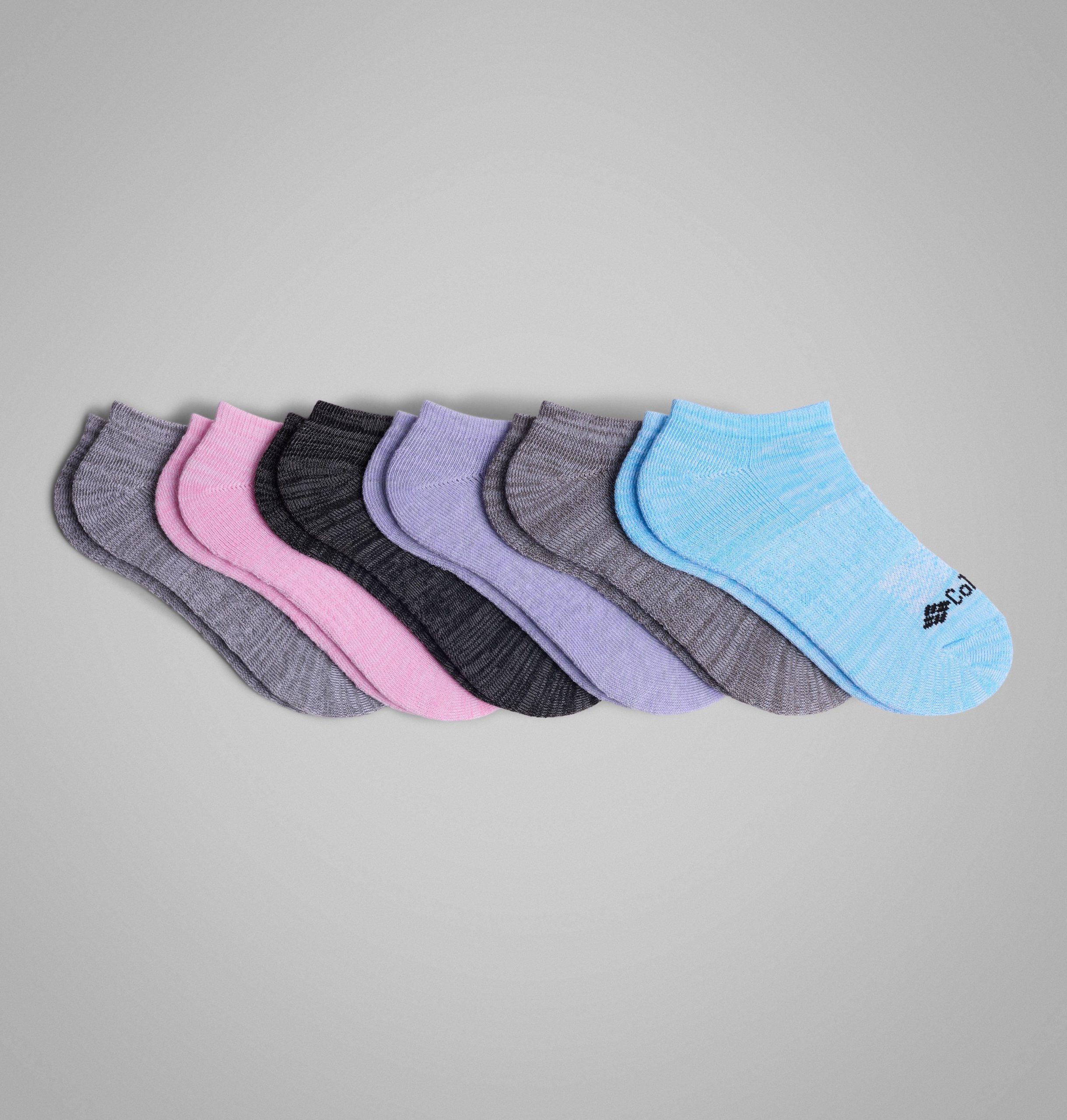 dame space dye no show-sokker – 6-pakning