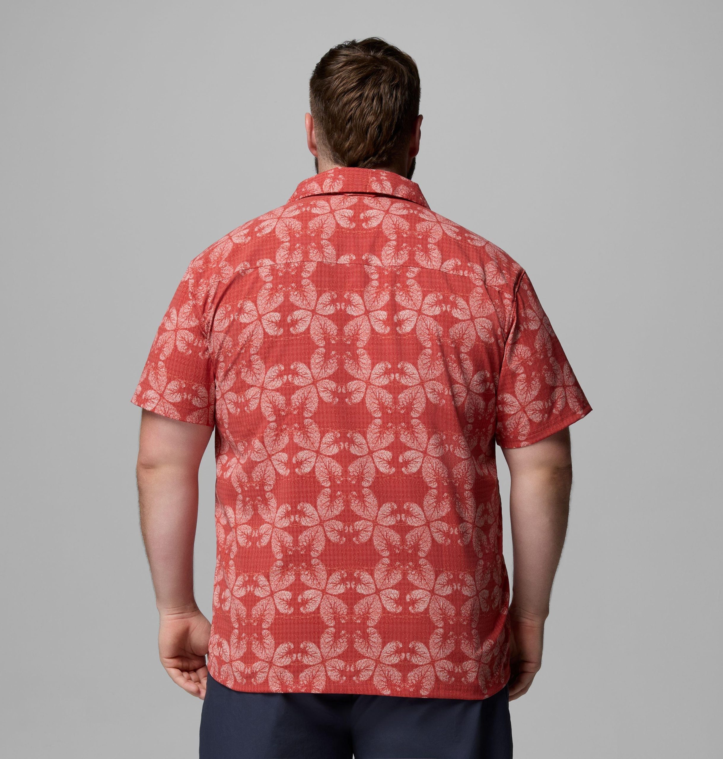 herre utilizer print camp-skjorte – stor