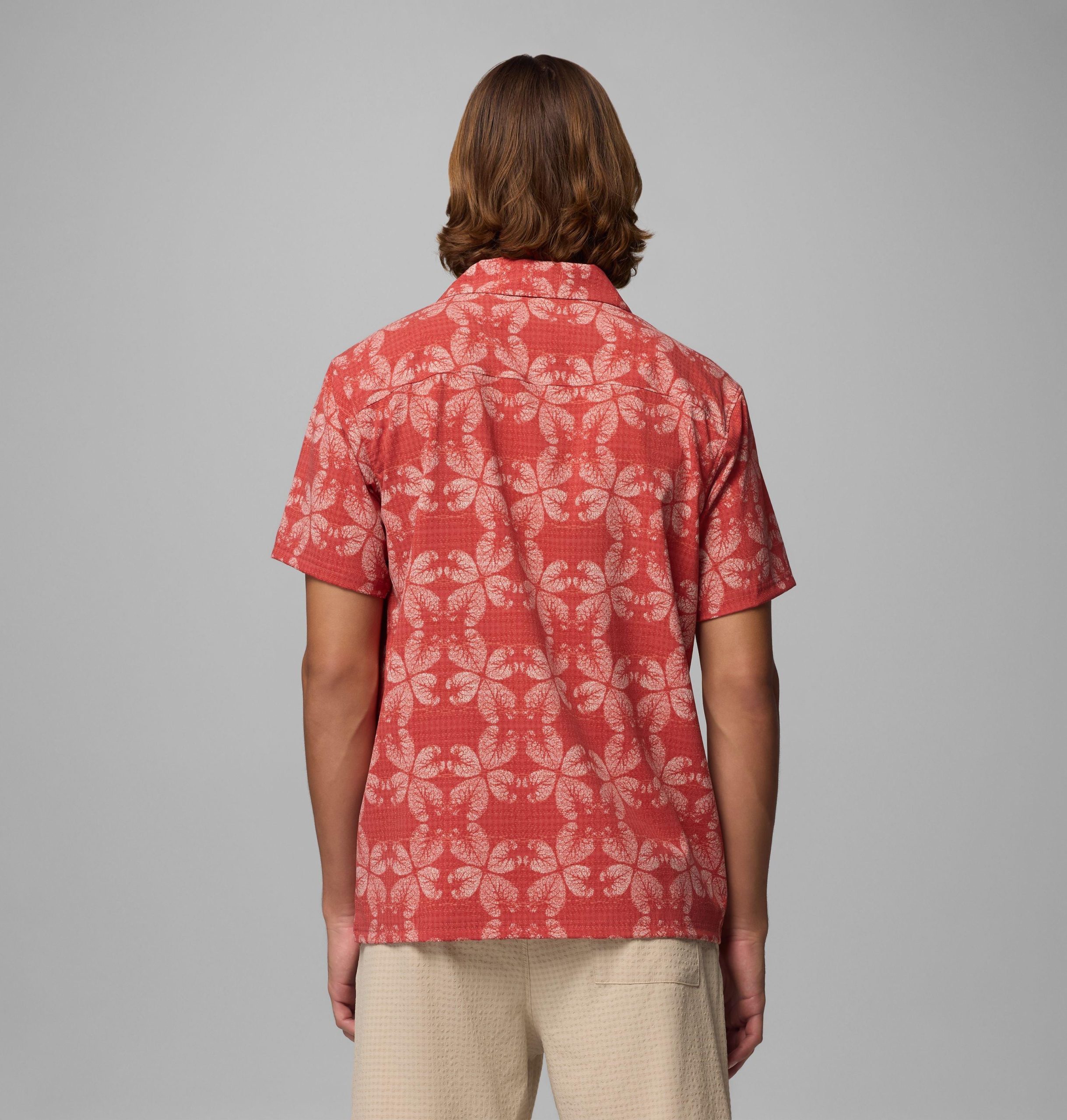 herre utilizer print camp-skjorte – tall