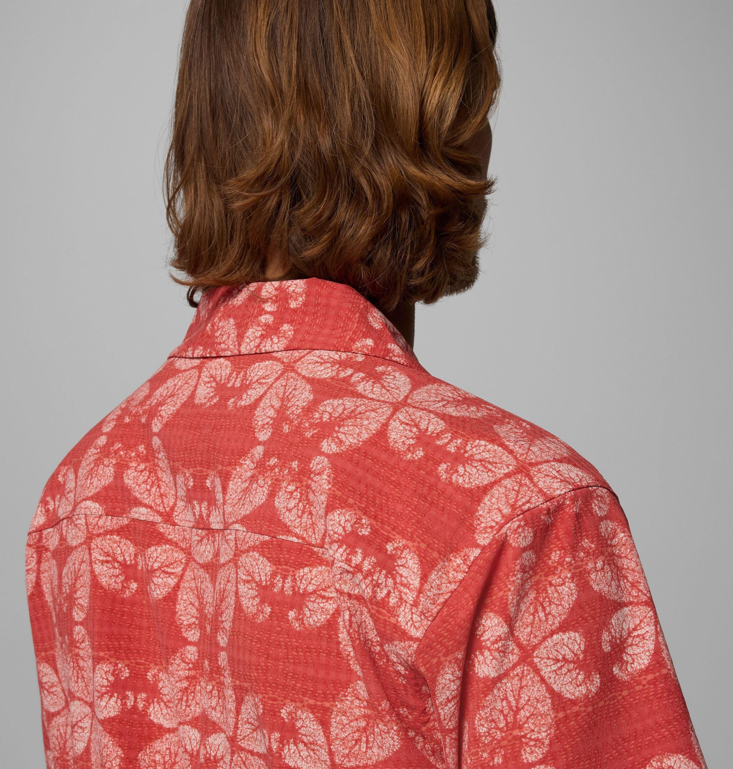 herre utilizer print camp-skjorte – tall