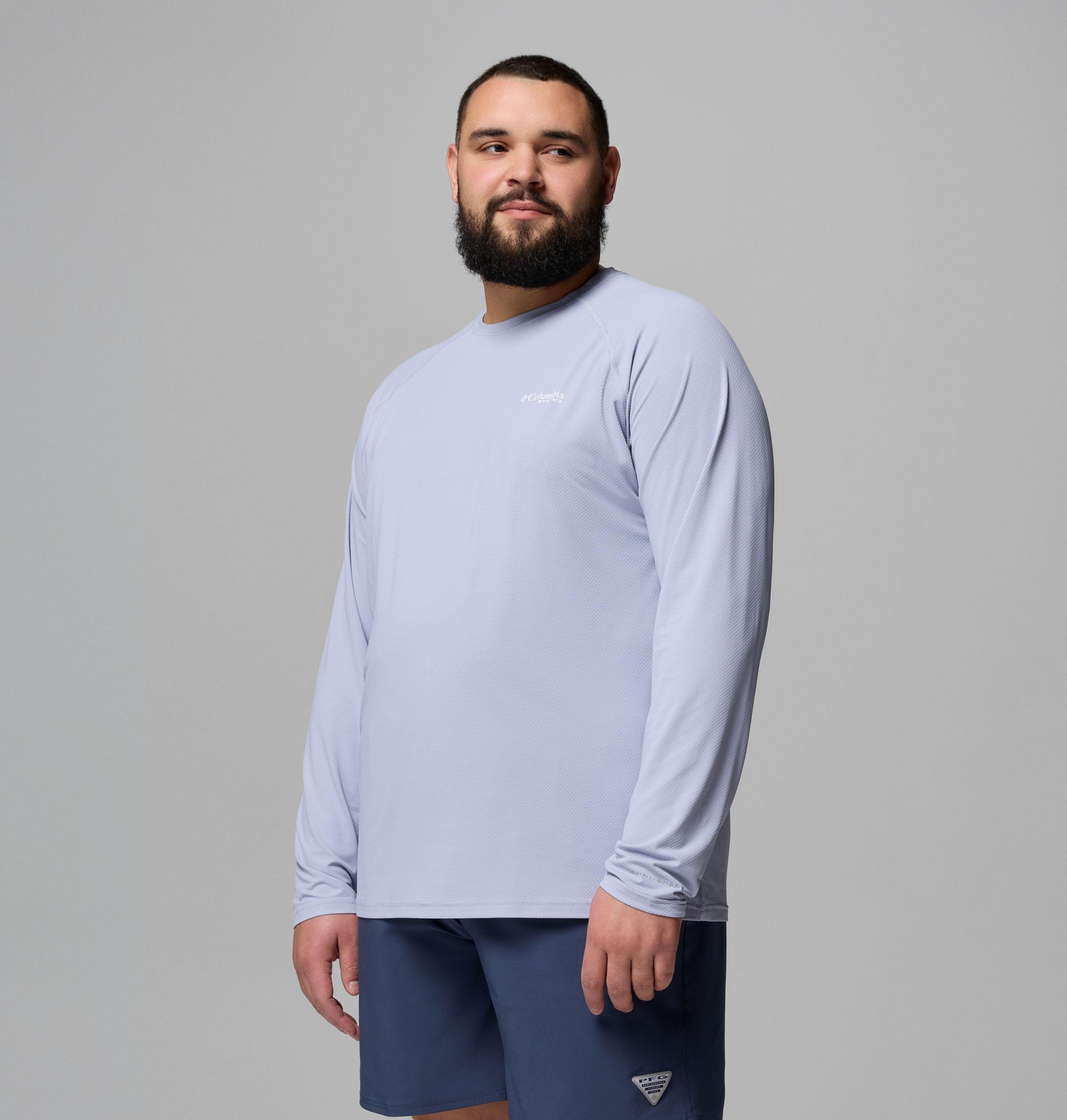 herre pfg solar stream ii langermet skjorte – stor