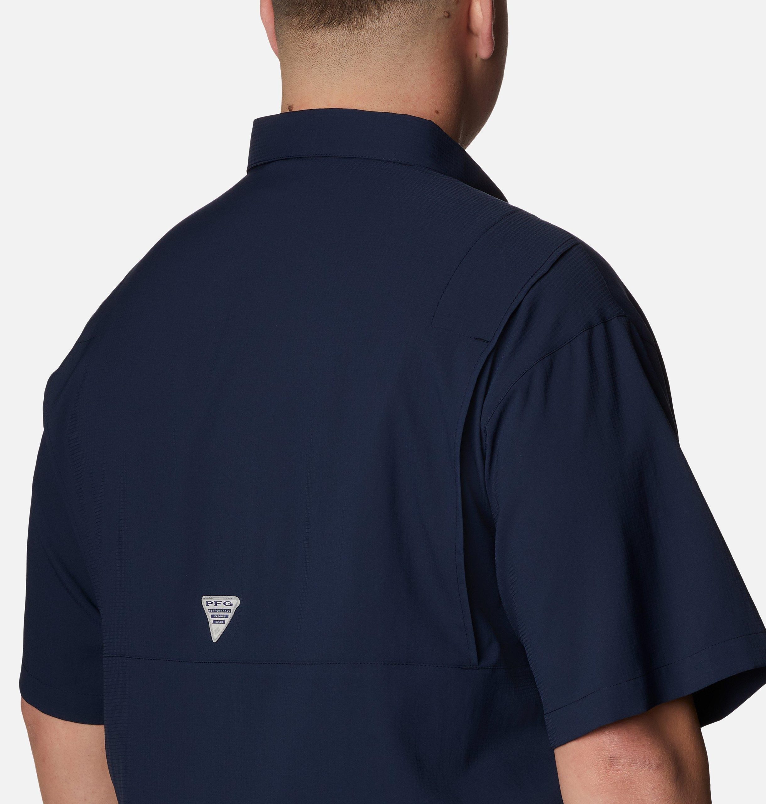 herre college pfg tamiami kortermet skjorte – stor – vest-virginia