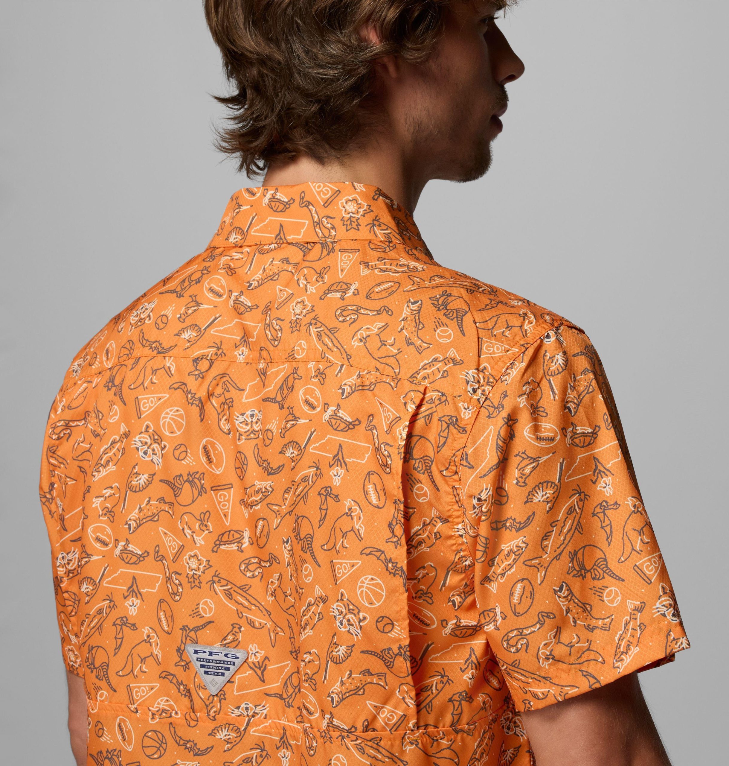 herre collegiate pfg super slack tide-skjorte – tennessee