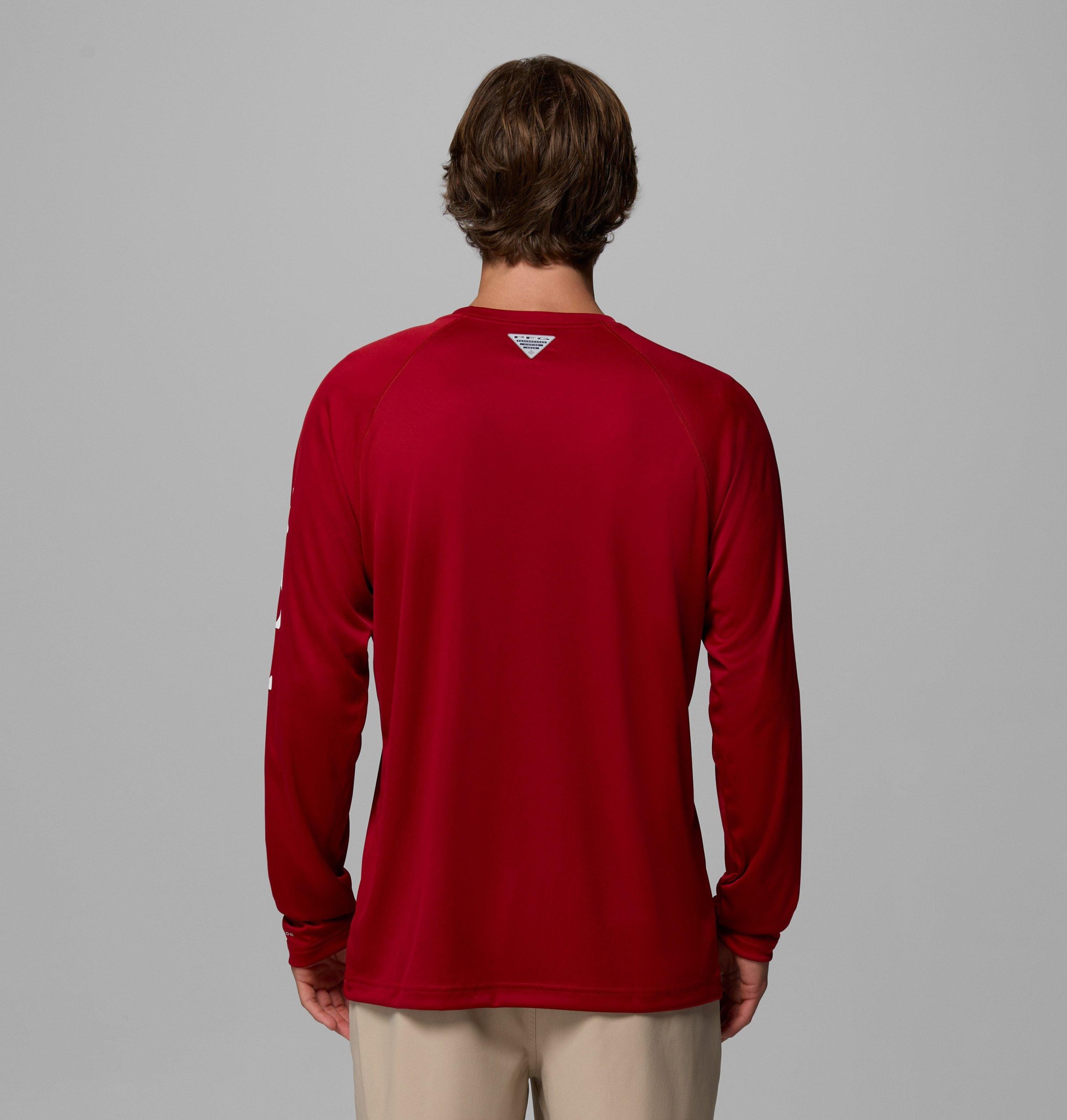 herre collegiate pfg terminal tackle langermet skjorte – tall – oklahoma