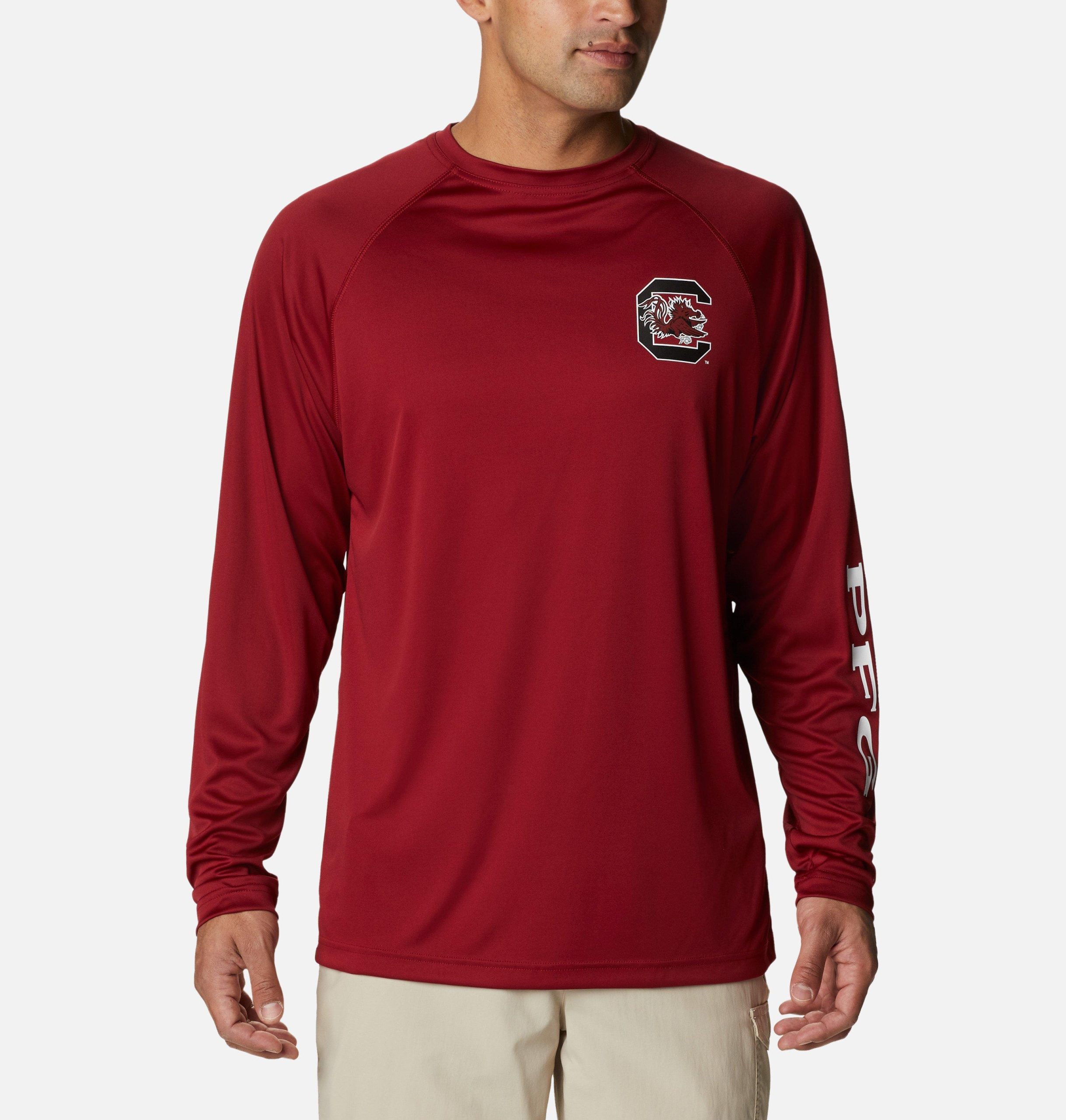 herre collegiate pfg terminal tackle langermet skjorte – tall – south carolina