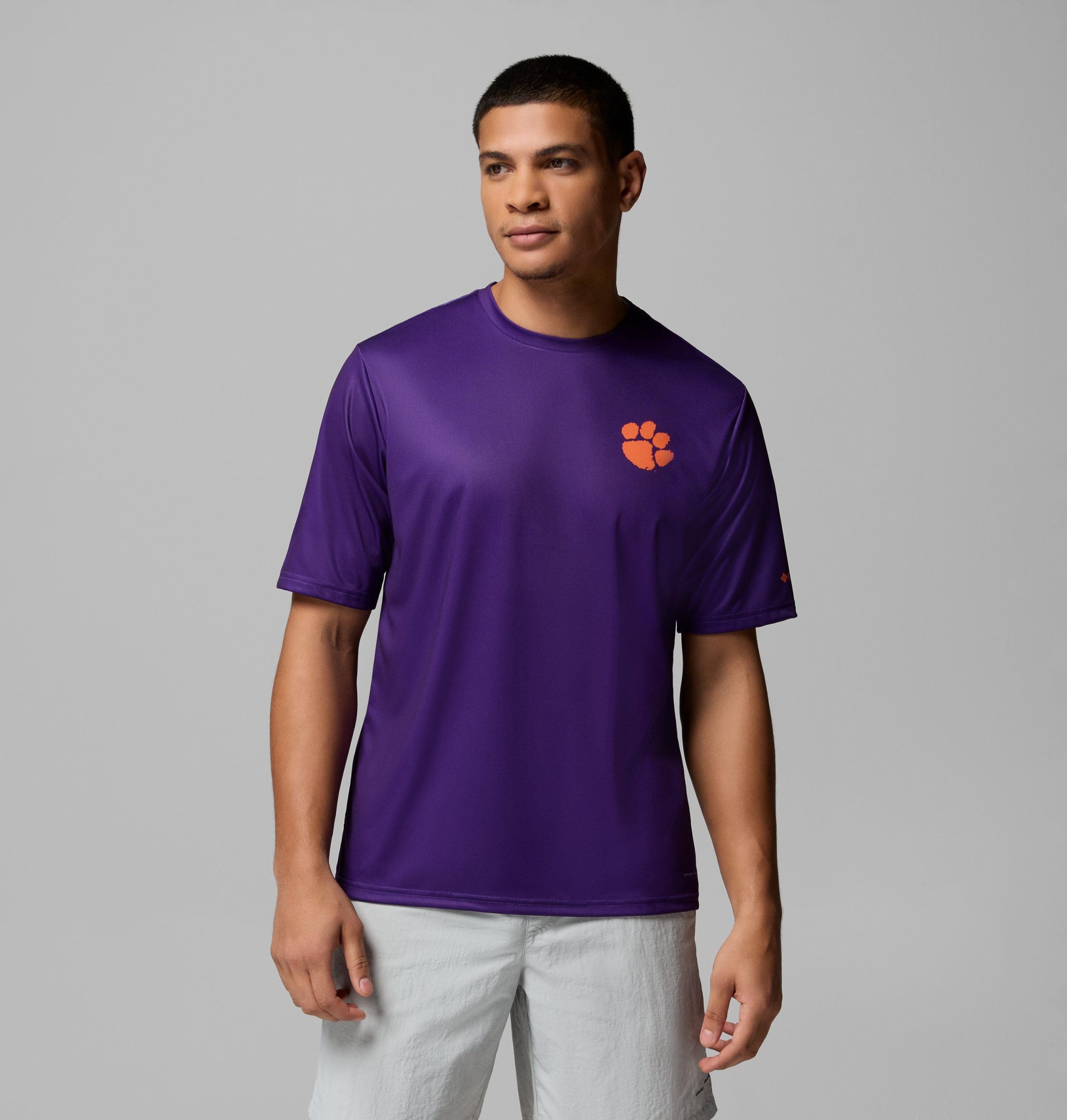 herre collegiate pfg terminal tackle kortermet skjorte - clemson