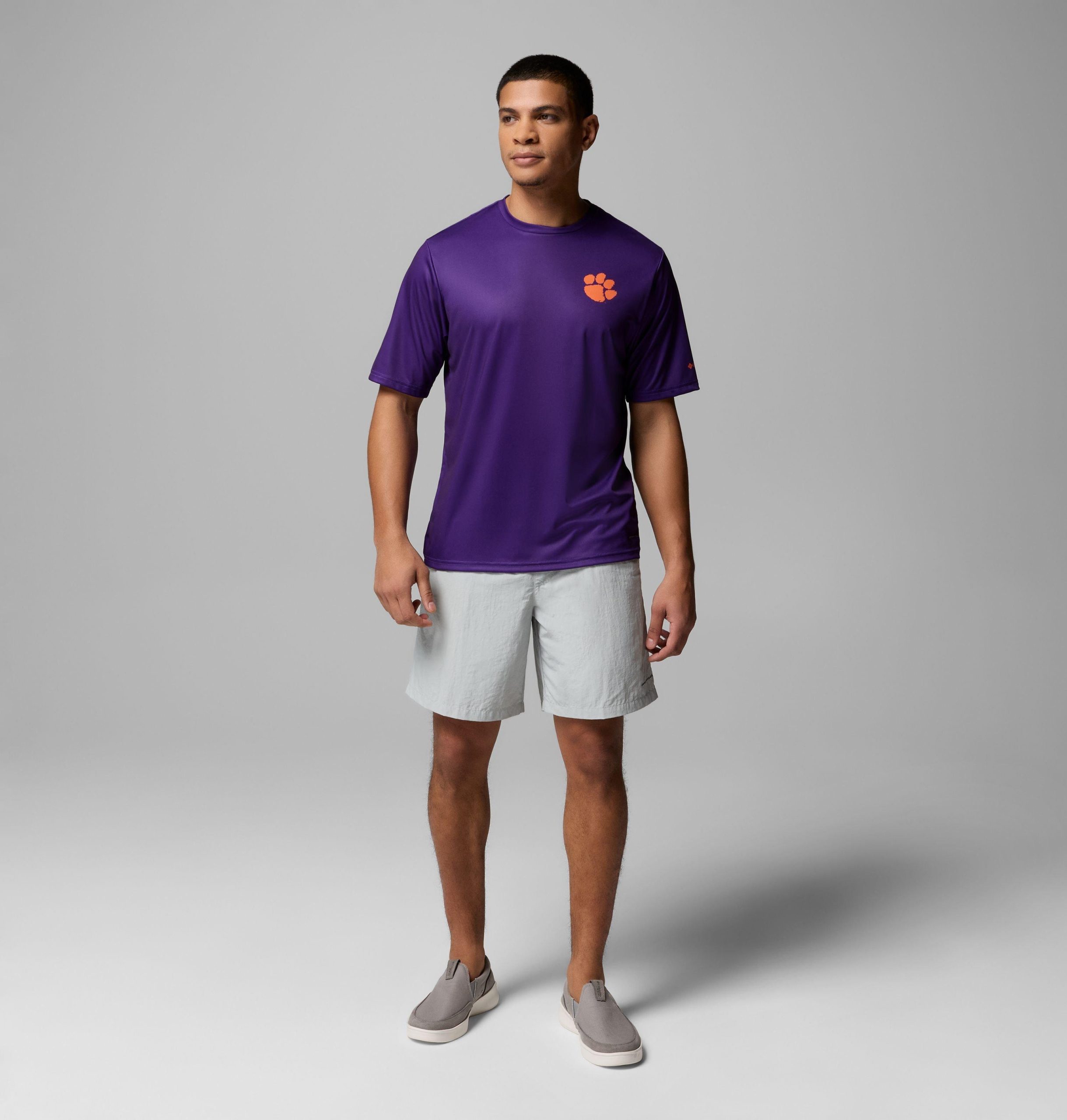 herre collegiate pfg terminal tackle kortermet skjorte - clemson