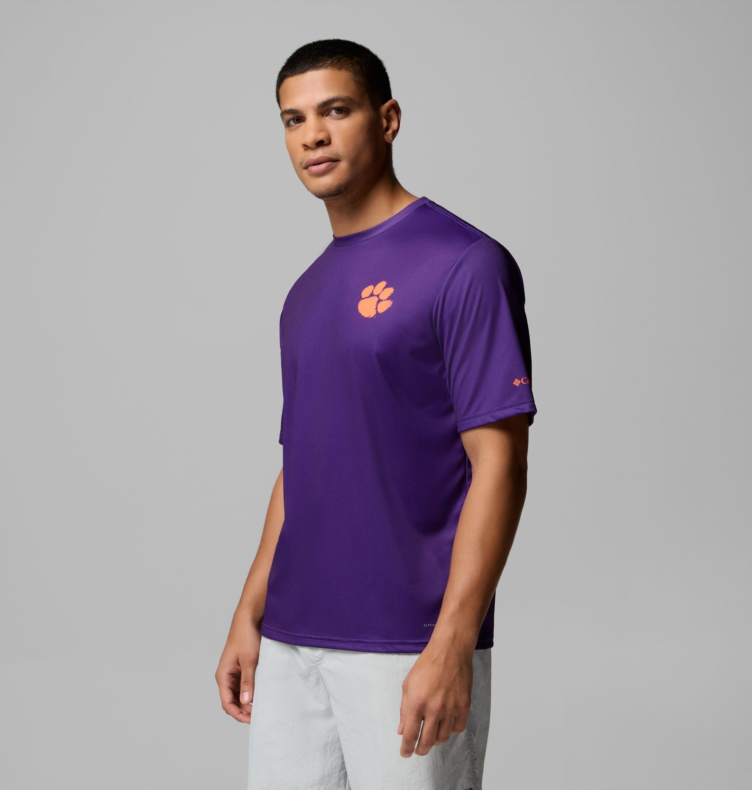 herre collegiate pfg terminal tackle kortermet skjorte - clemson