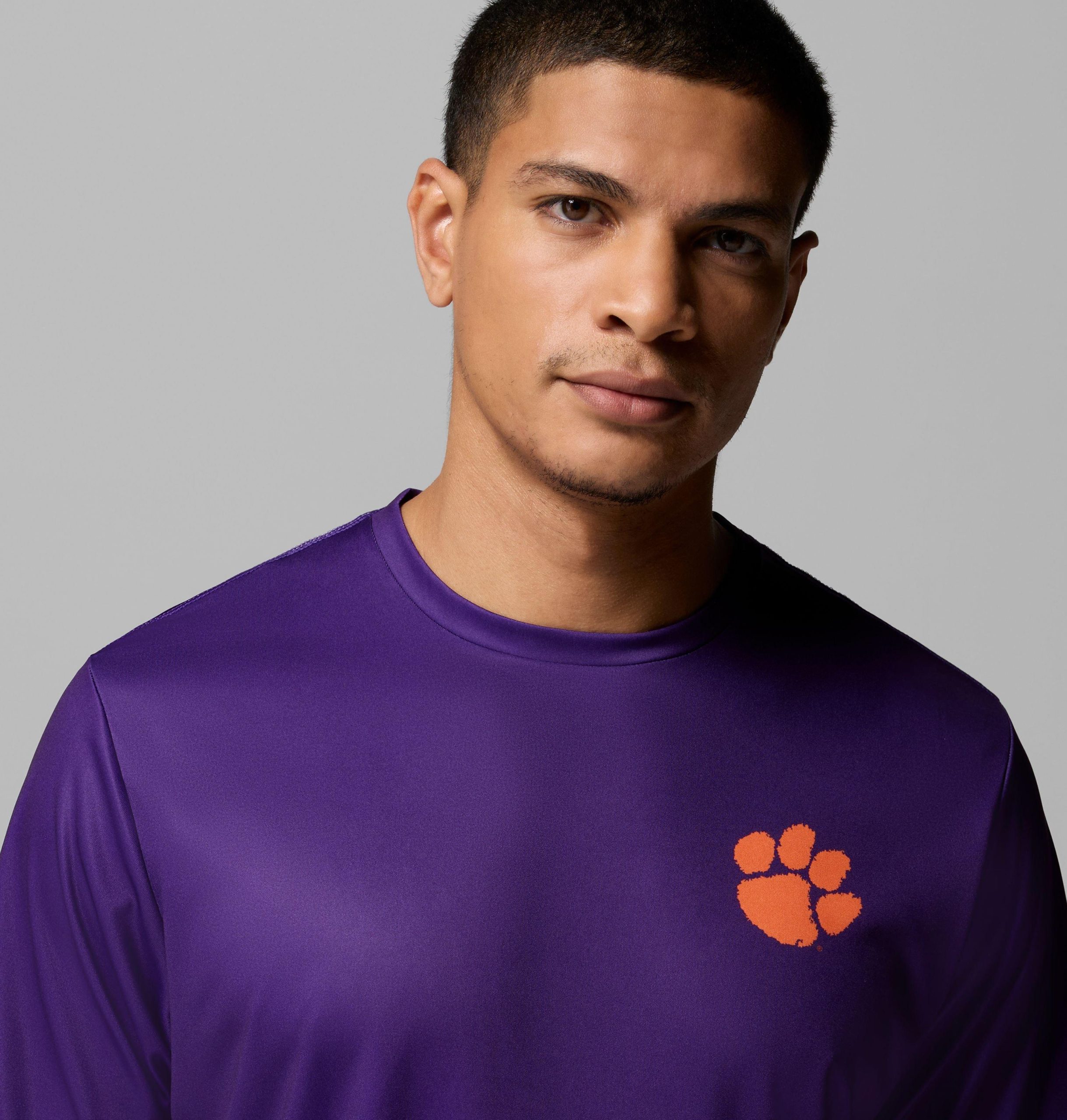herre collegiate pfg terminal tackle kortermet skjorte - clemson