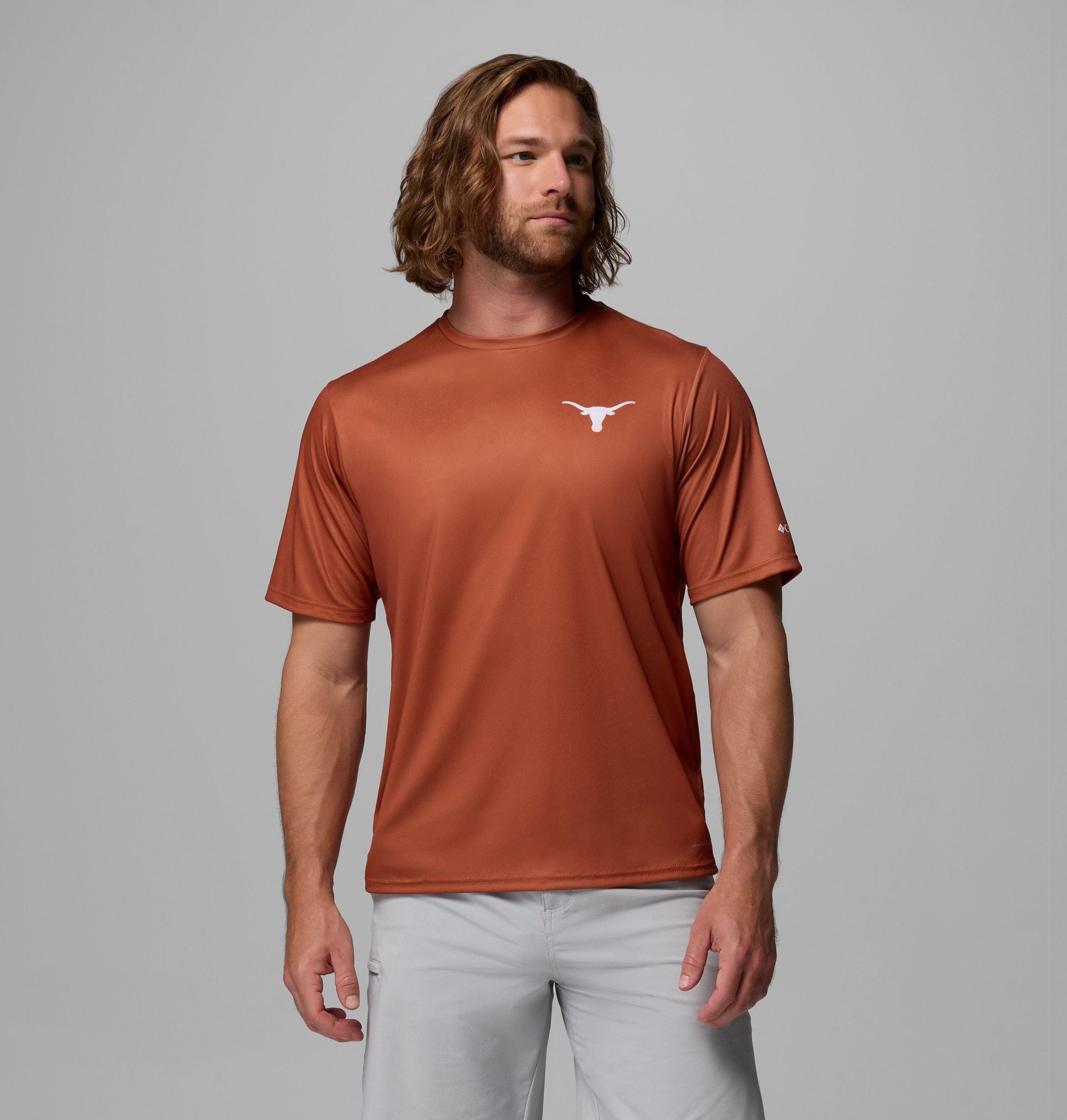 herre collegiate pfg terminal tackle kortermet skjorte – texas