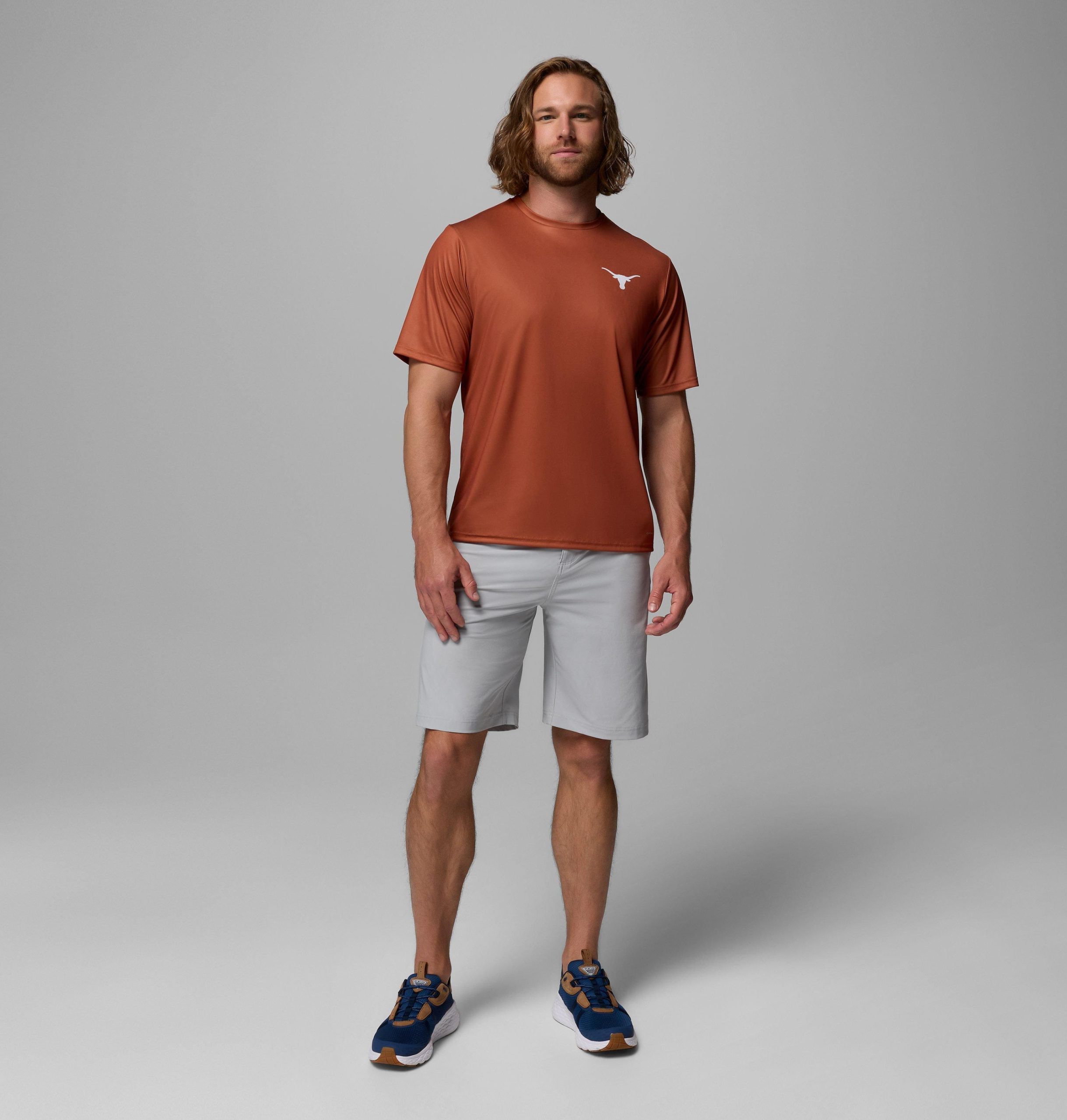 herre collegiate pfg terminal tackle kortermet skjorte – texas