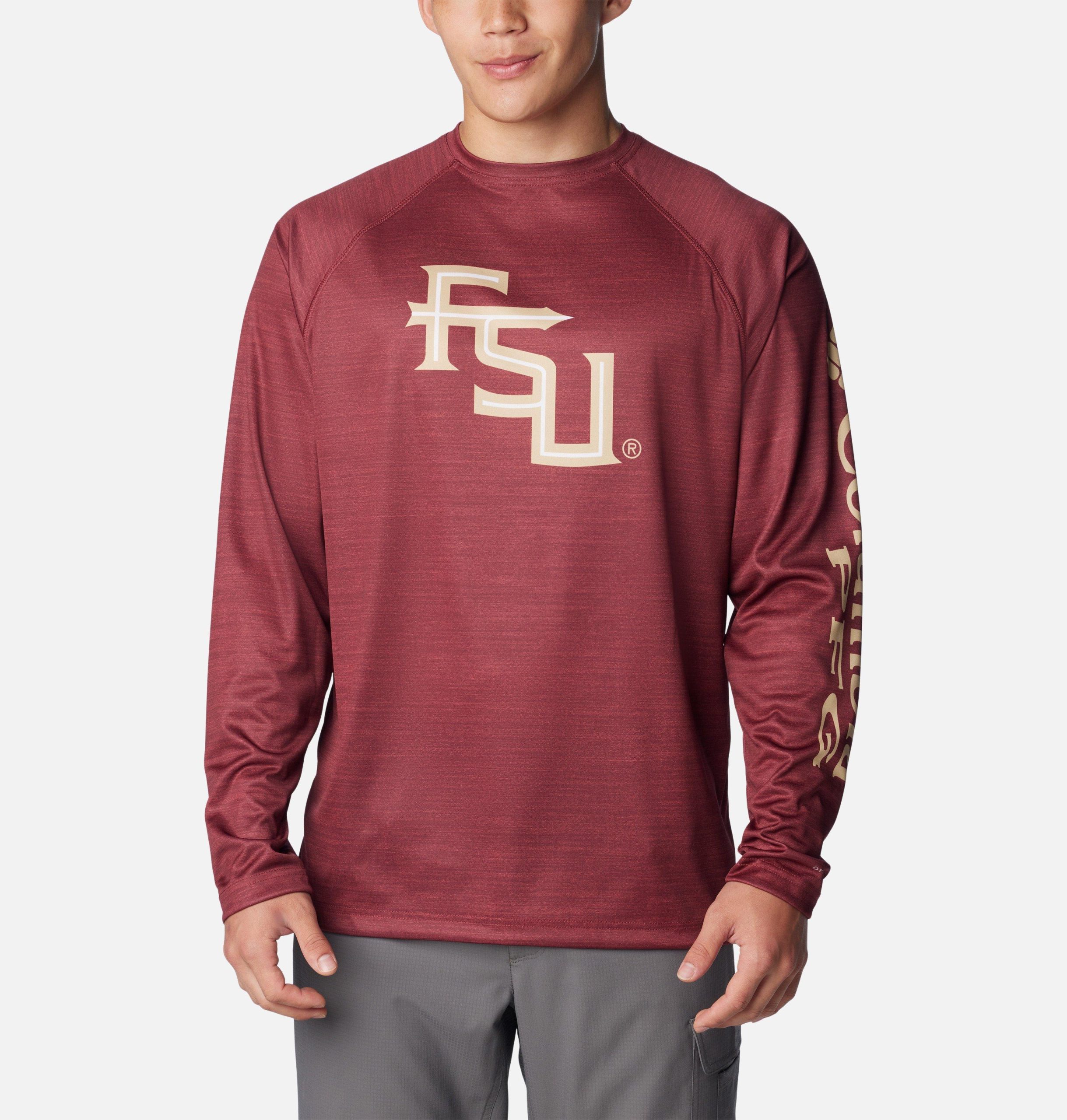 herre collegiate pfg terminal tackle heather langermet skjorte - florida state