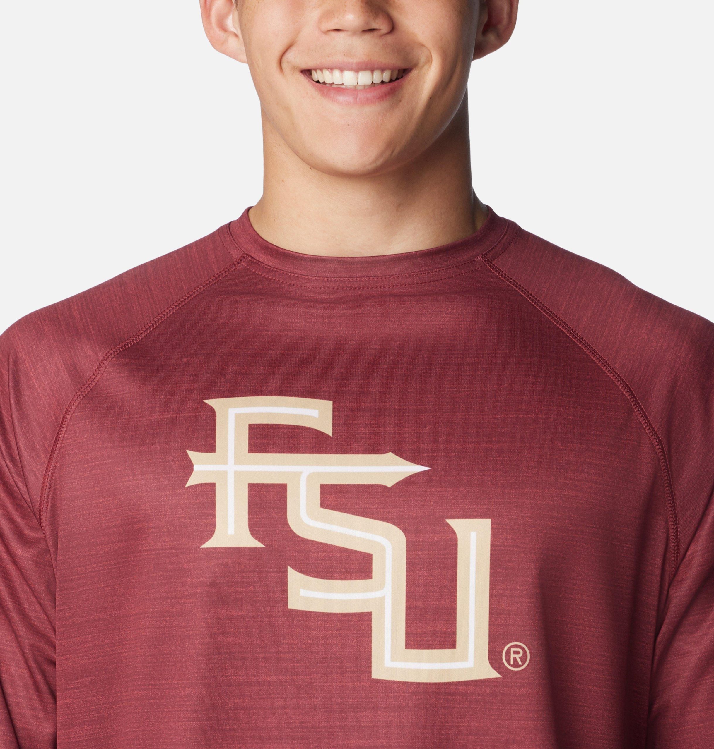 herre collegiate pfg terminal tackle heather langermet skjorte - florida state