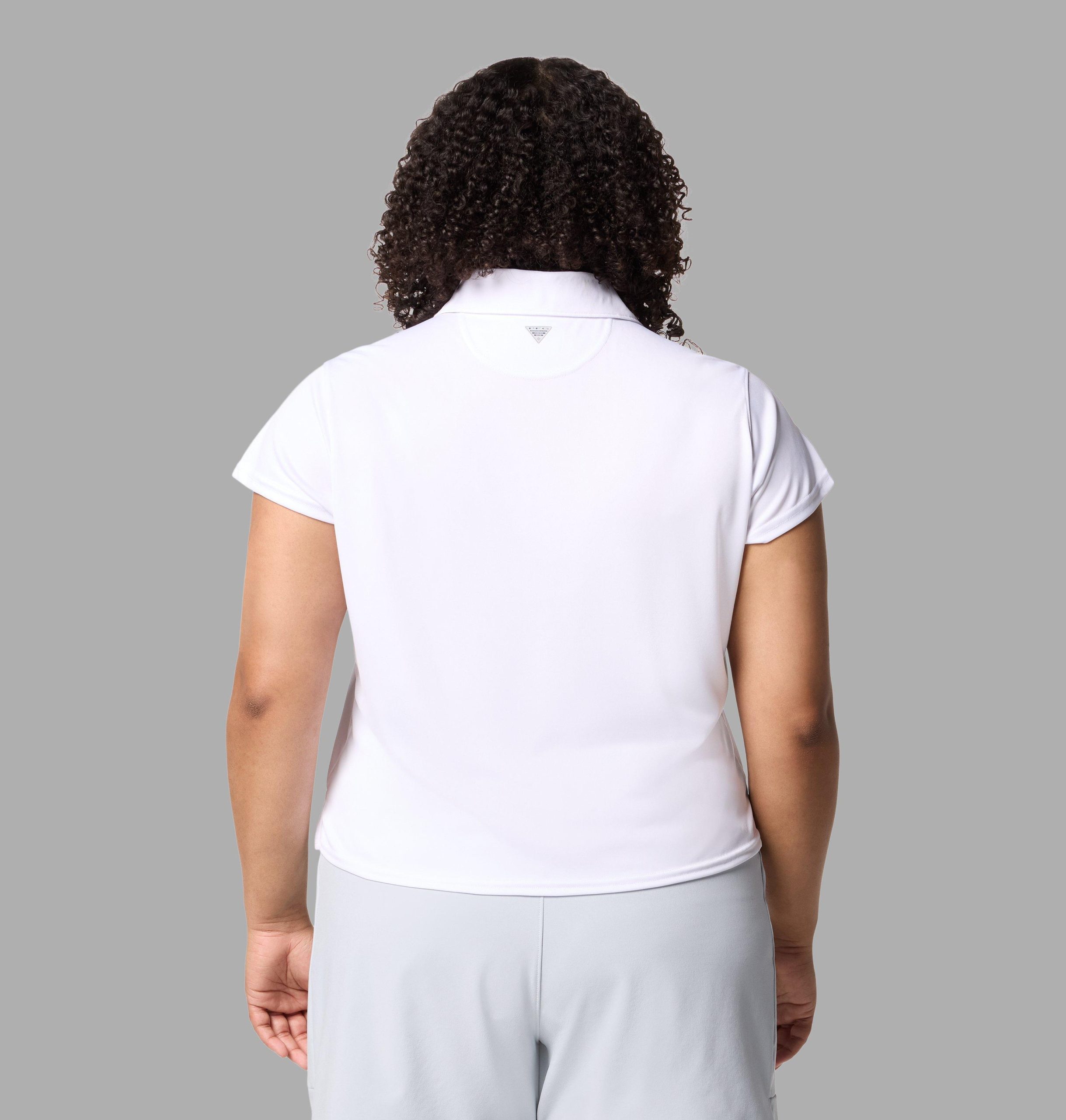dame pfg tidal t-skjorte med korte ermer – plus size
