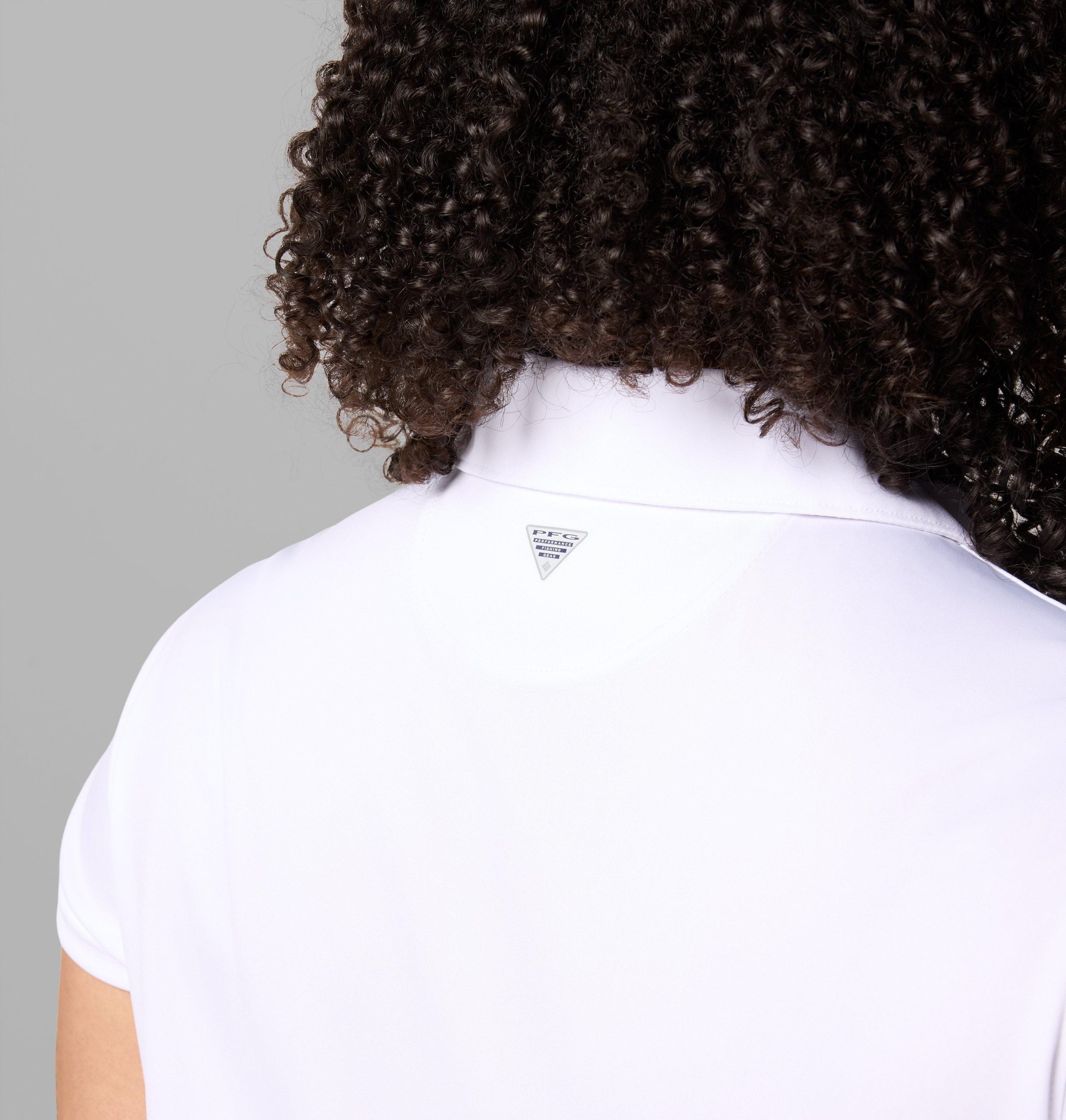 dame pfg tidal t-skjorte med korte ermer – plus size