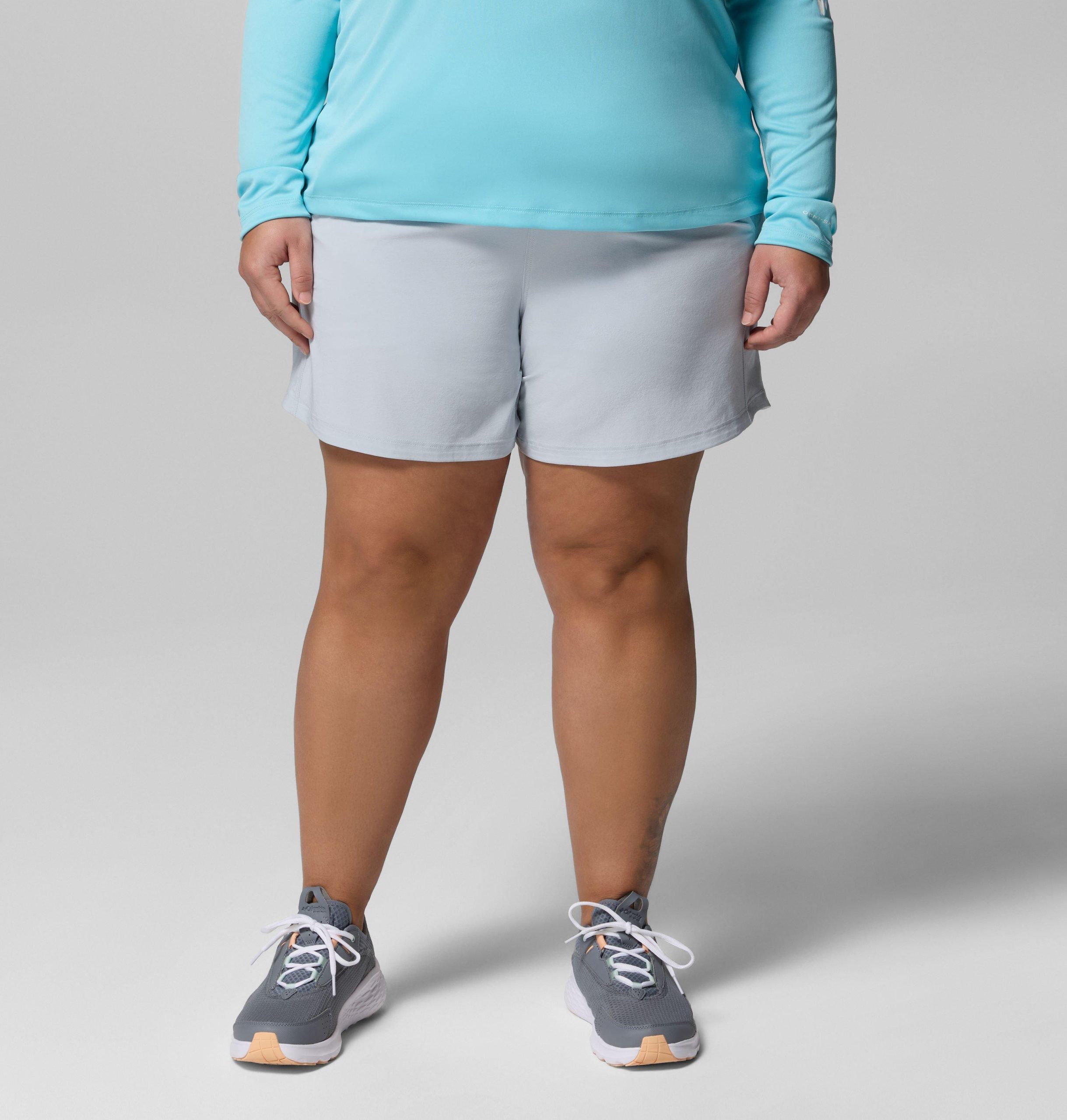 dame pfg castback shorts – plus size