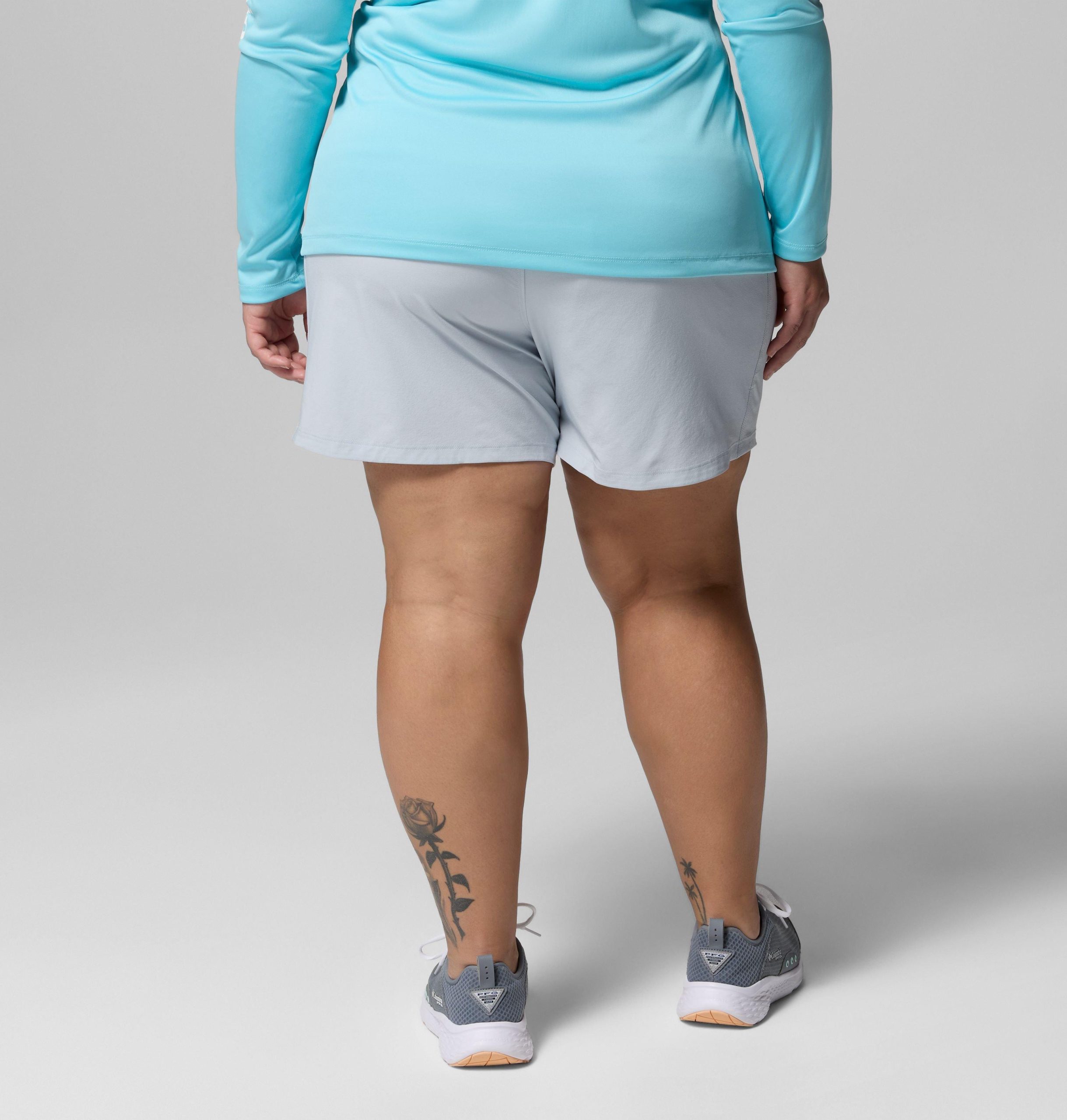 dame pfg castback shorts – plus size