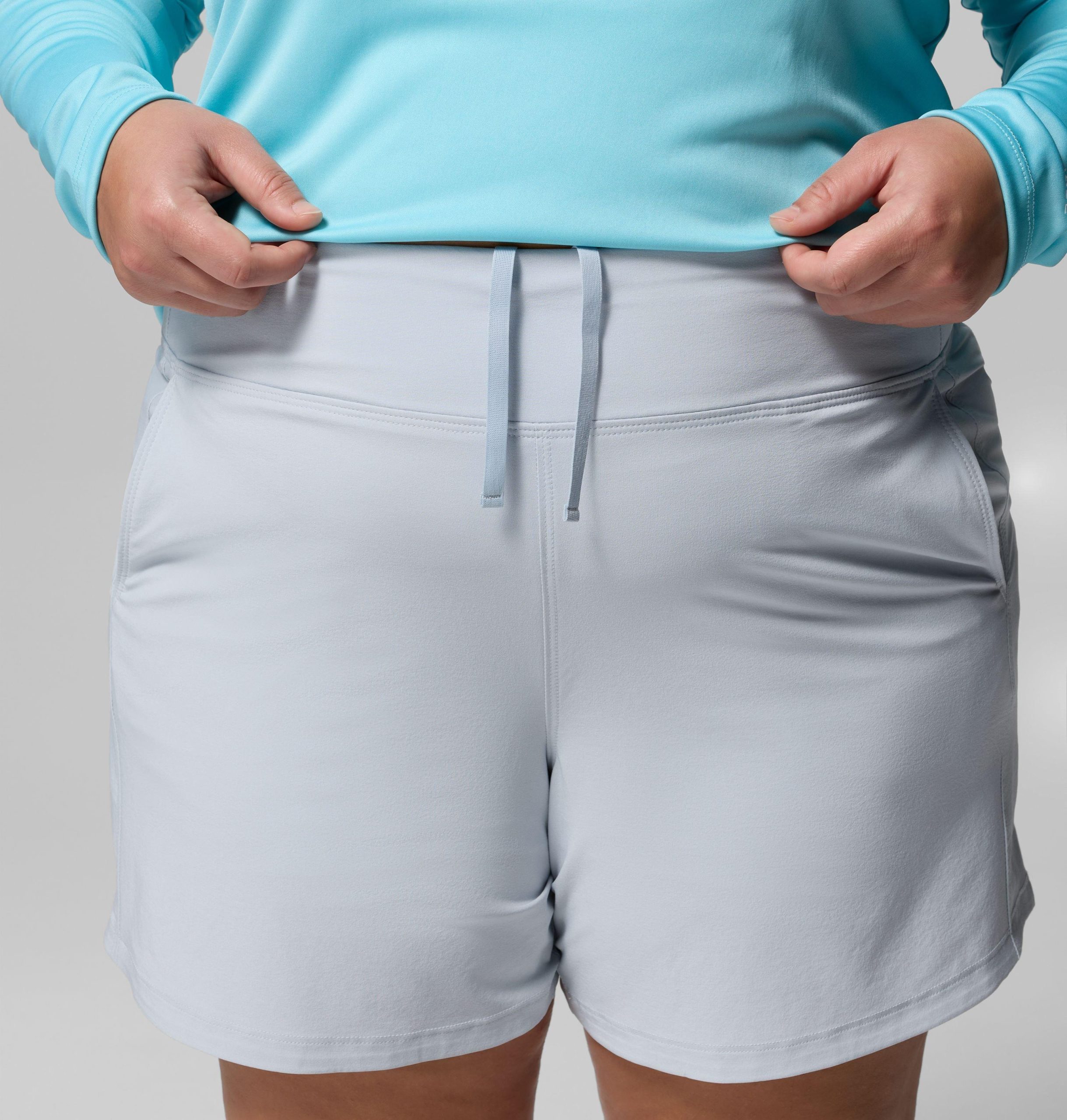 dame pfg castback shorts – plus size